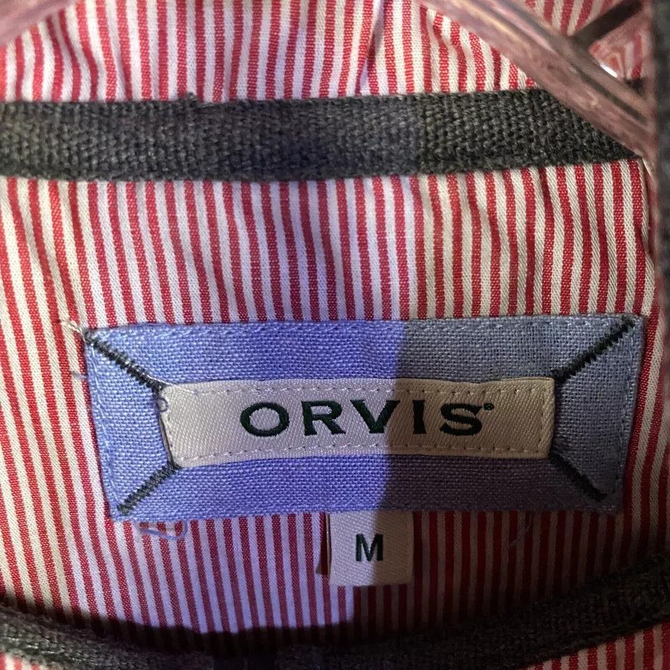 Orvis Orvis 1/4 Zip Sweater Men's Medium Pullover Mock Neck Cotton Size US M / EU 48-50 / 2 - 3 Thumbnail