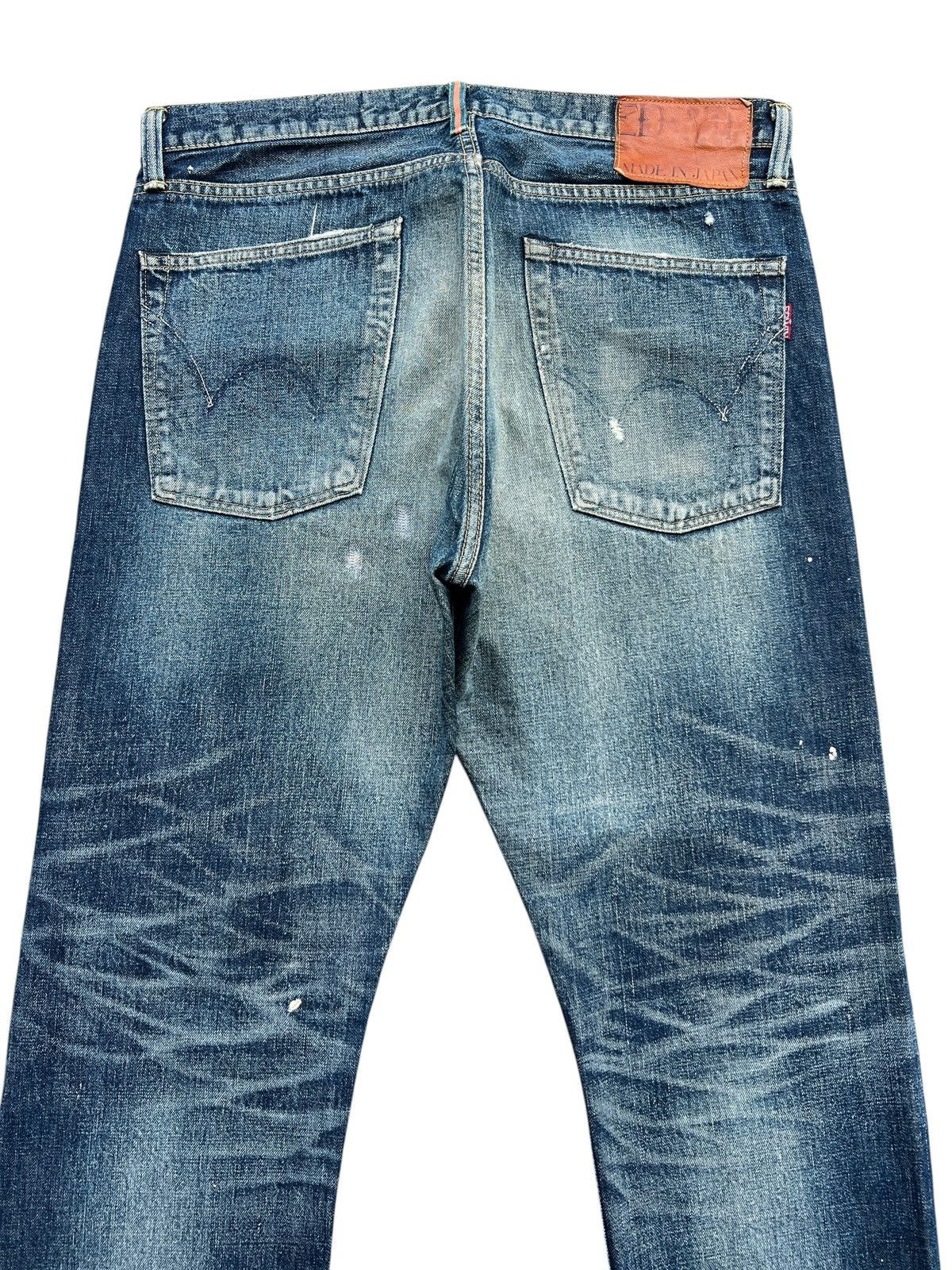 Edwin Vintage Edwin Selvedge Distressed Denim Jeans 36x34 Size US 36 / EU 52 - 5 Thumbnail