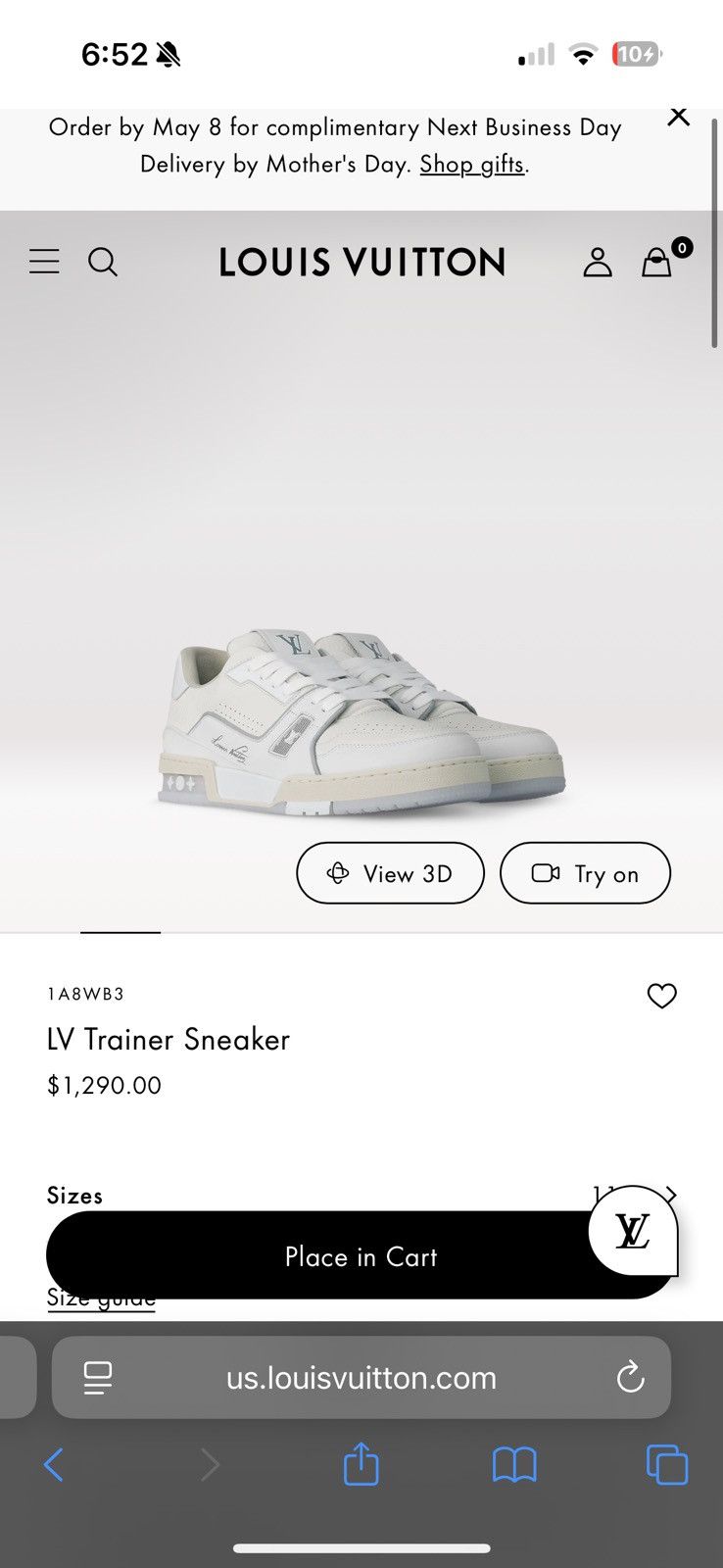 Louis Vuitton LV Trainer Sneaker Size US 11 / EU 44 - 7 Thumbnail