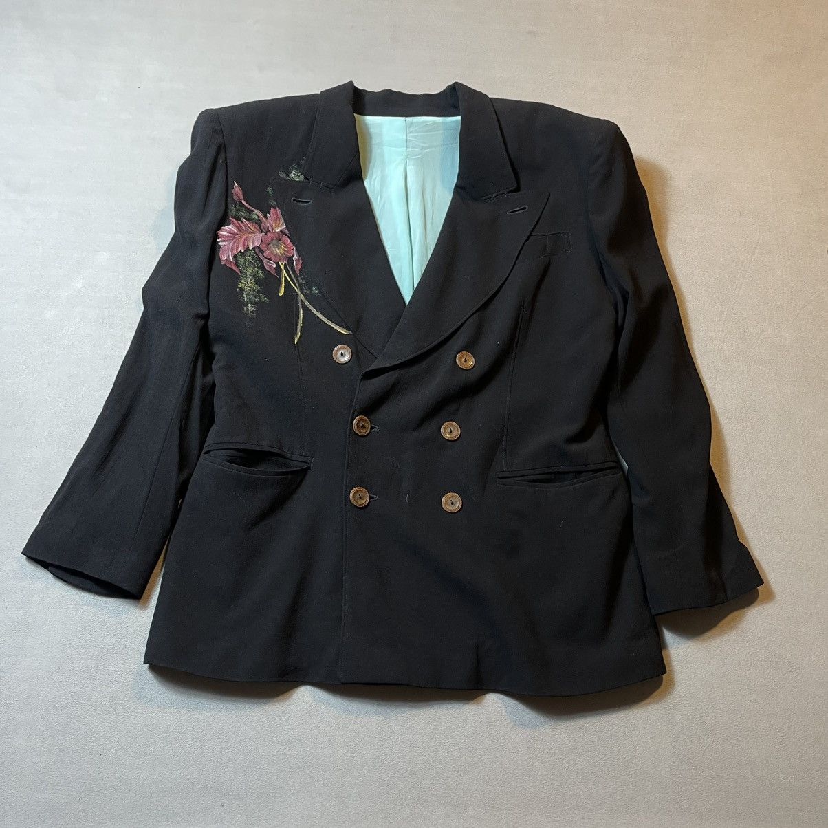 Jean Paul Gaultier JEAN PAUL GAULTIER HOMME PAINTED FLOWER Size 50S - 2 Thumbnail