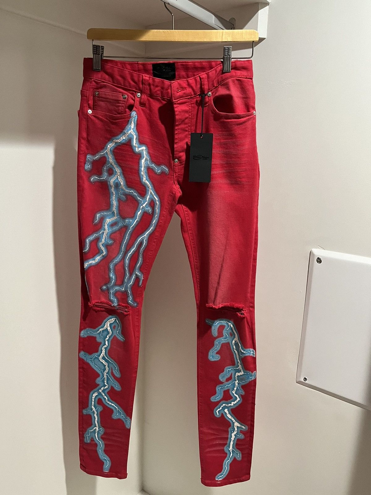 Other × Rockstar Games Mackeen Red Lightning Denim Size US 28 / EU 44 - 8 Thumbnail