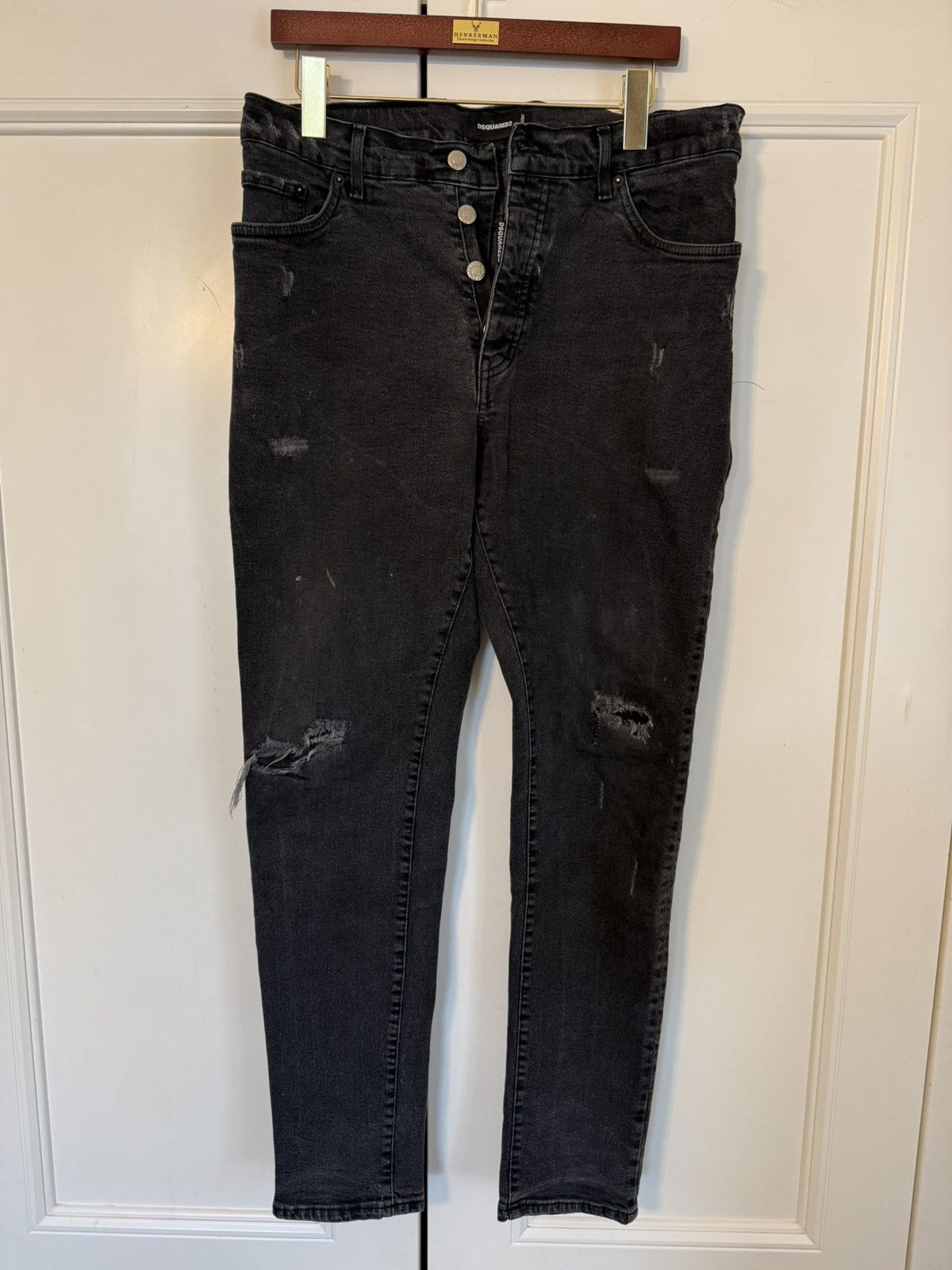 Dsquared2 Black denim Dsquared2 Jeans Size US 34 / EU 50 - 1 Thumbnail