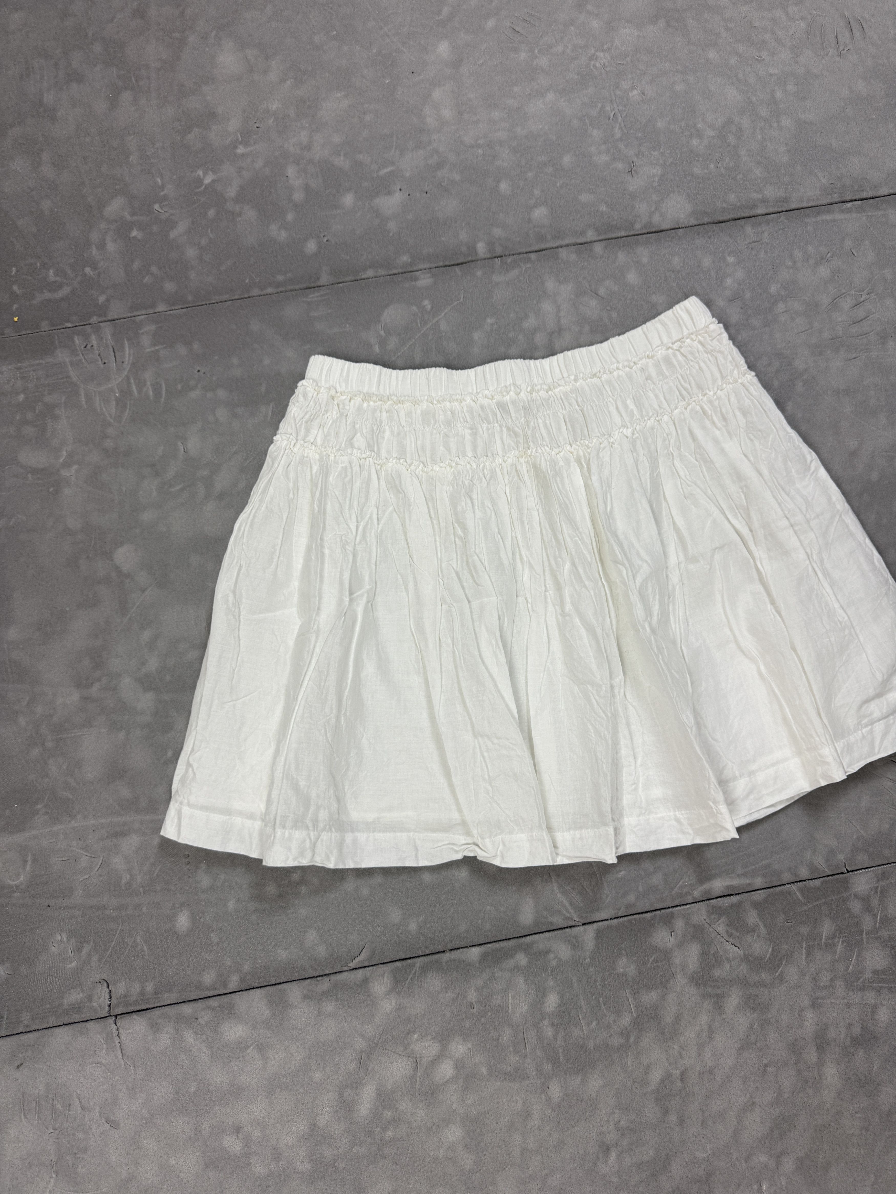Vintage Vintage Coquette White Breezy Mini Skirt S/M 90s y2k Size 26" / US 2 / IT 38 - 3 Thumbnail