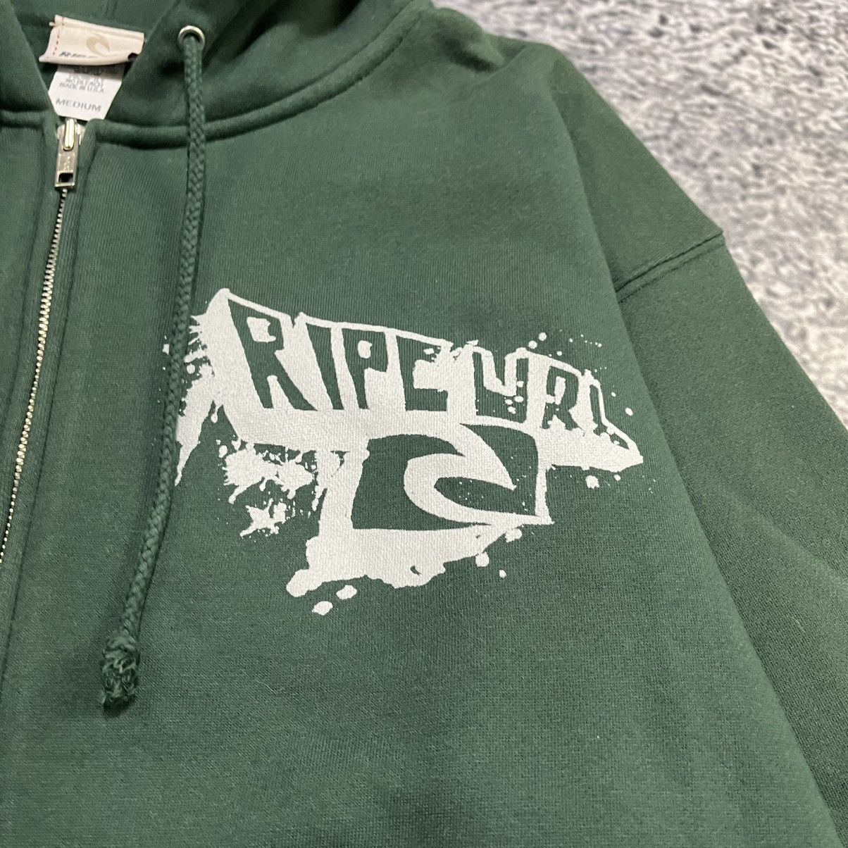 Rip Curl Vintage Y2K Rip Curl Green Surf Grunge Skater Zip Up Hoodie Size US M / EU 48-50 / 2 - 5 Thumbnail