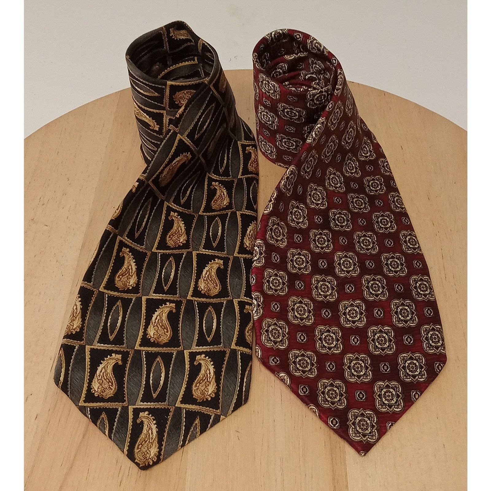 & Other Stories Set Of 2 Zianetti Ties Men's Italian Silk Collection USA Size ONE SIZE - 1 Thumbnail