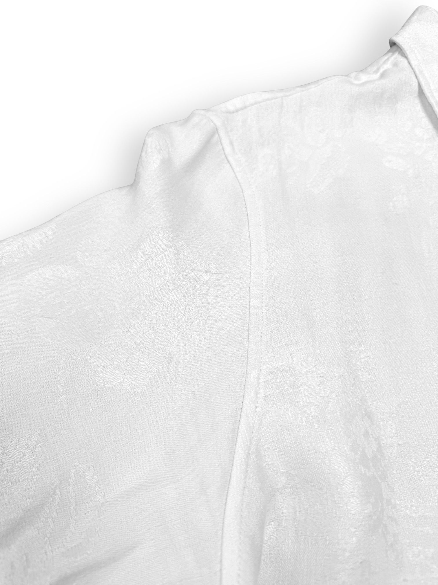 Bode One-of-a-Kind "Lake Shimmer" Floral Embroidery Linen Shirt Size US L / EU 52-54 / 3 - 4 Thumbnail