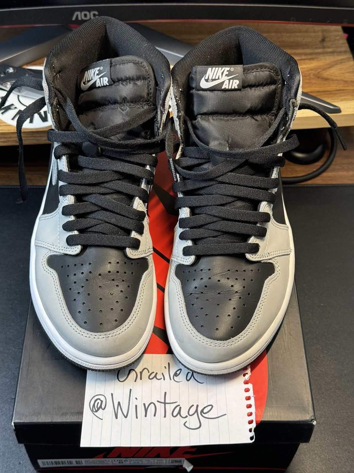 Jordan Brand × Nike Jordan 1 High - Shadow 2.0 - 8.5M — Almost New Condition Size US 8.5 / EU 41-42 - 1 Thumbnail