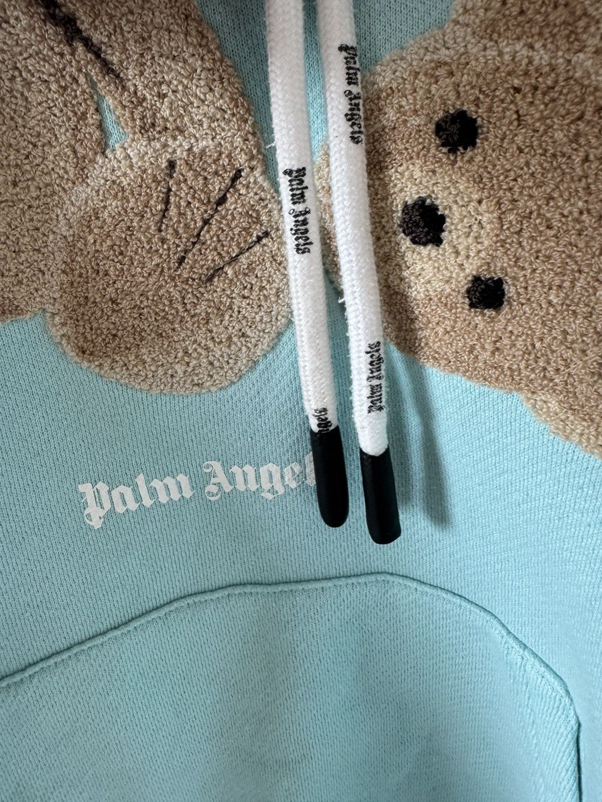 Palm Angels Palm Angels Kill the Bear Popover Hoodie-Turquoise/Blu Size US M / EU 48-50 / 2 - 4 Thumbnail
