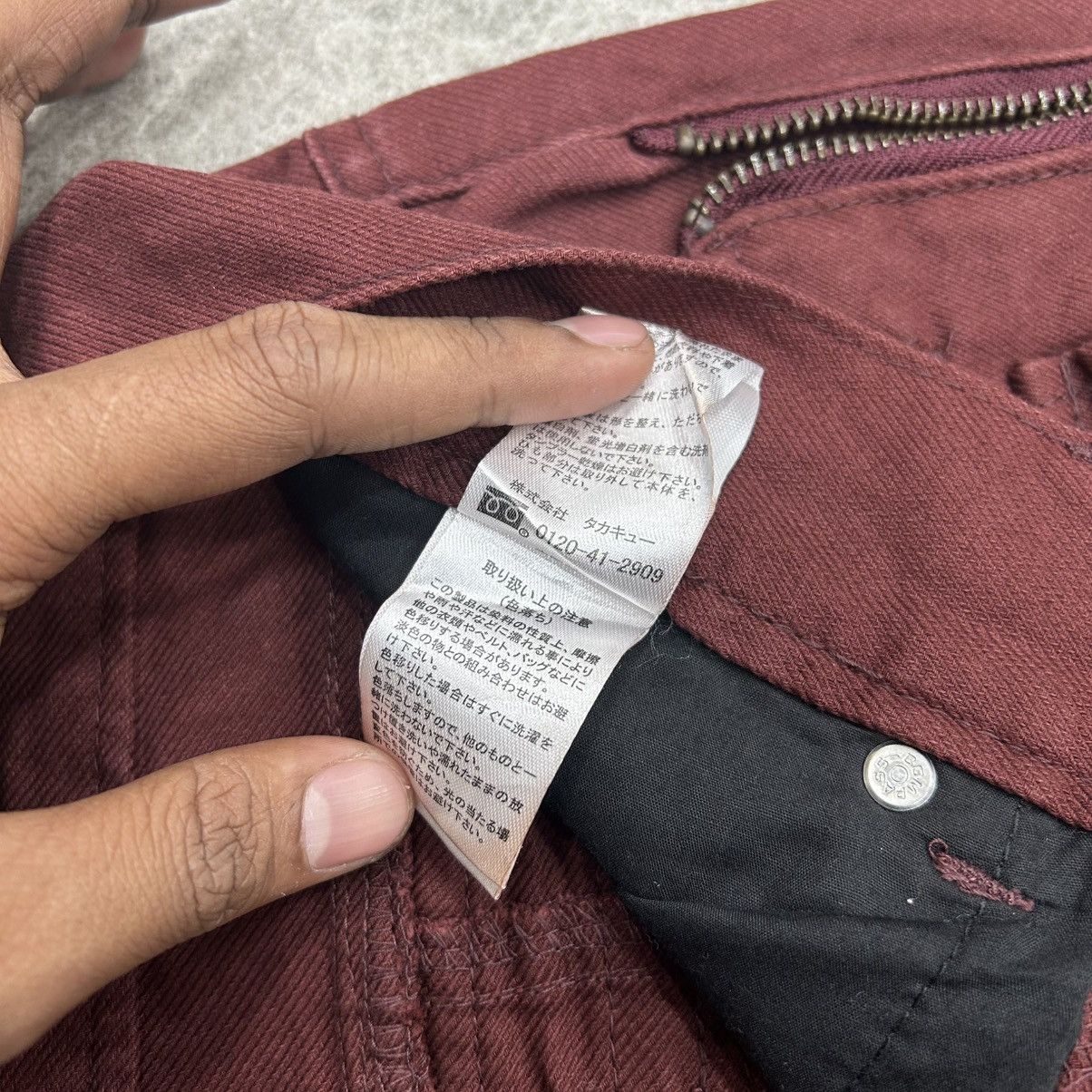 semanticdesign Vintage 90s Semanticdesign Flared Burgundy Pants Size US 34 / EU 50 - 9 Thumbnail