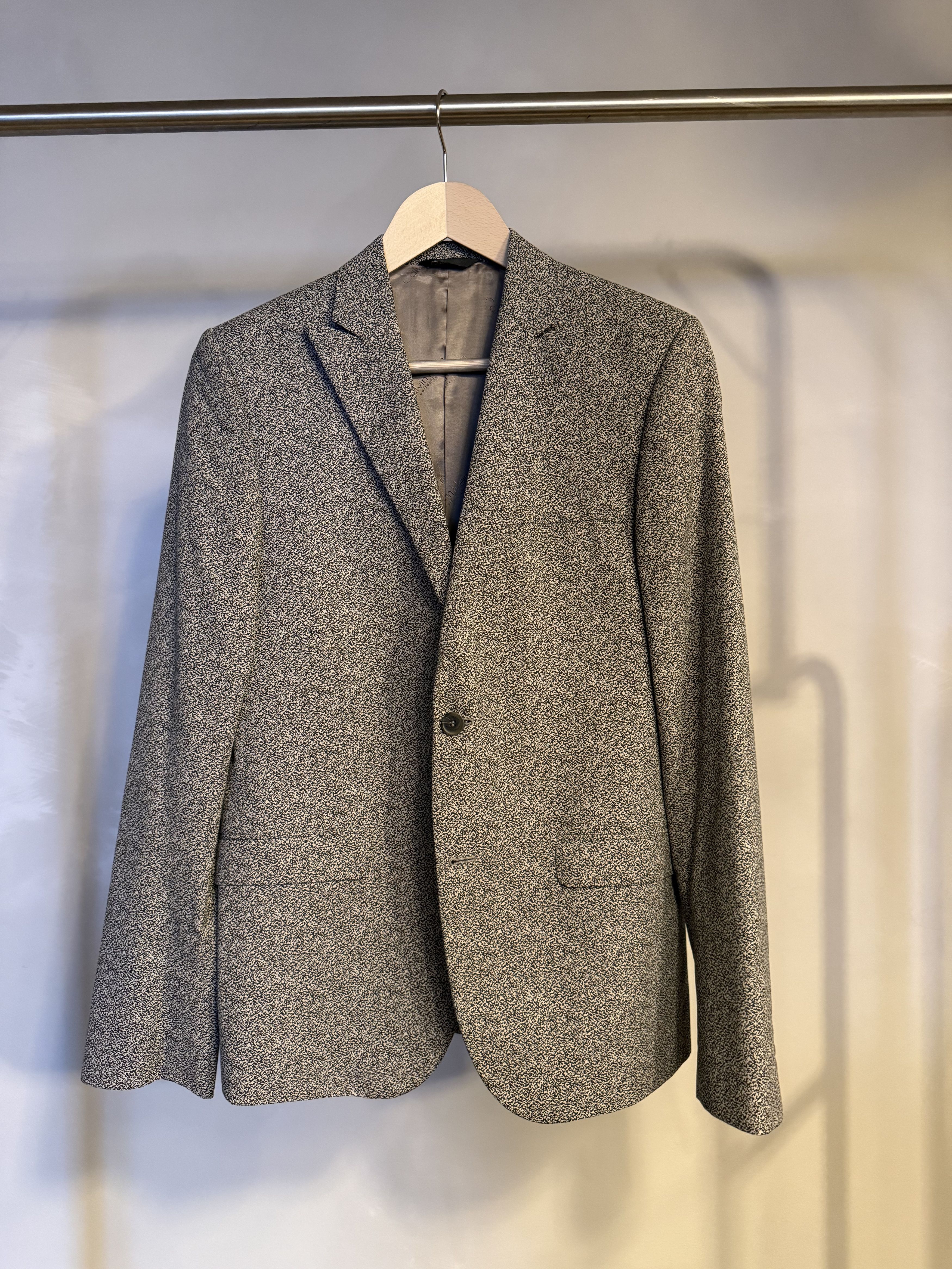 Calvin Klein Calvin Klein Collection Black and White Speckled Blazer Size 38R - 1 Thumbnail