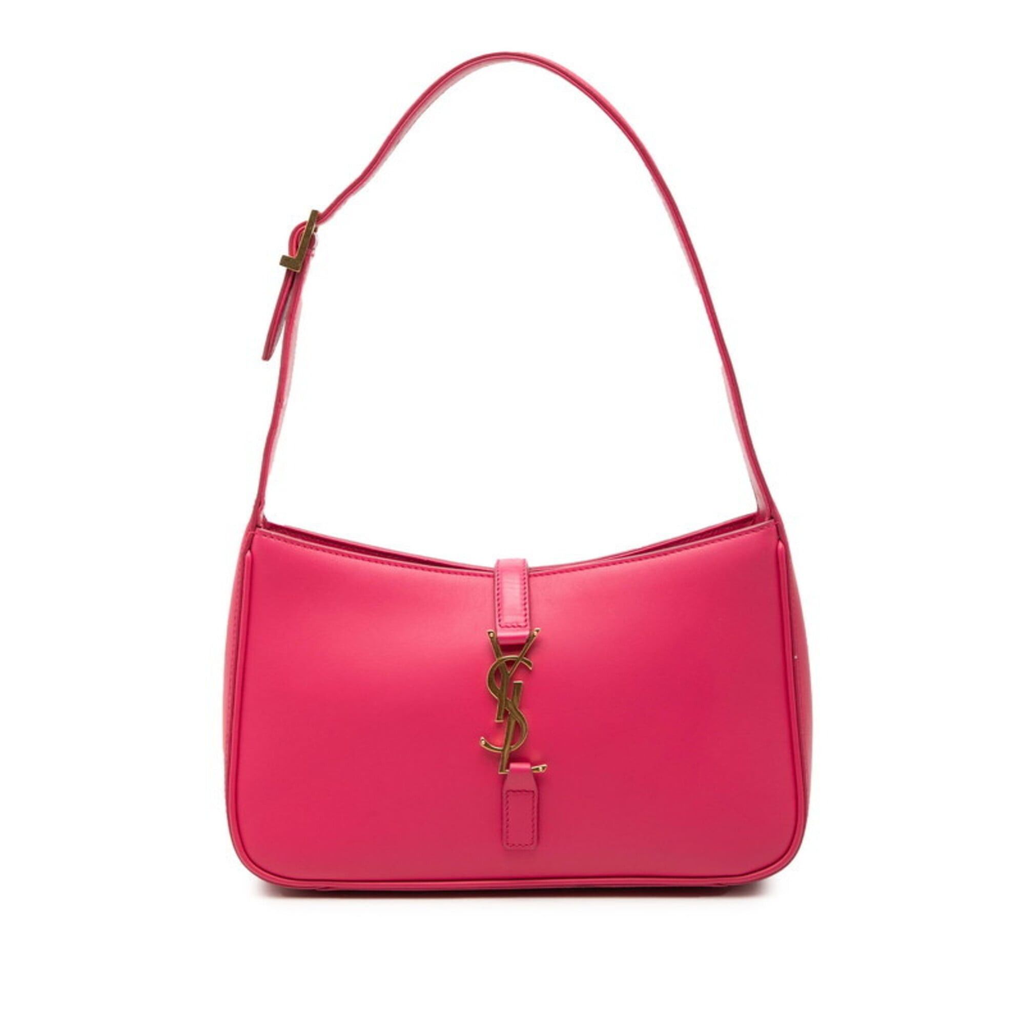 Saint Laurent Paris Saint Laurent Hobo Handbag Shoulder Bag Pink Leather Women's SAINT LAURENT Size ONE SIZE - 1 Thumbnail