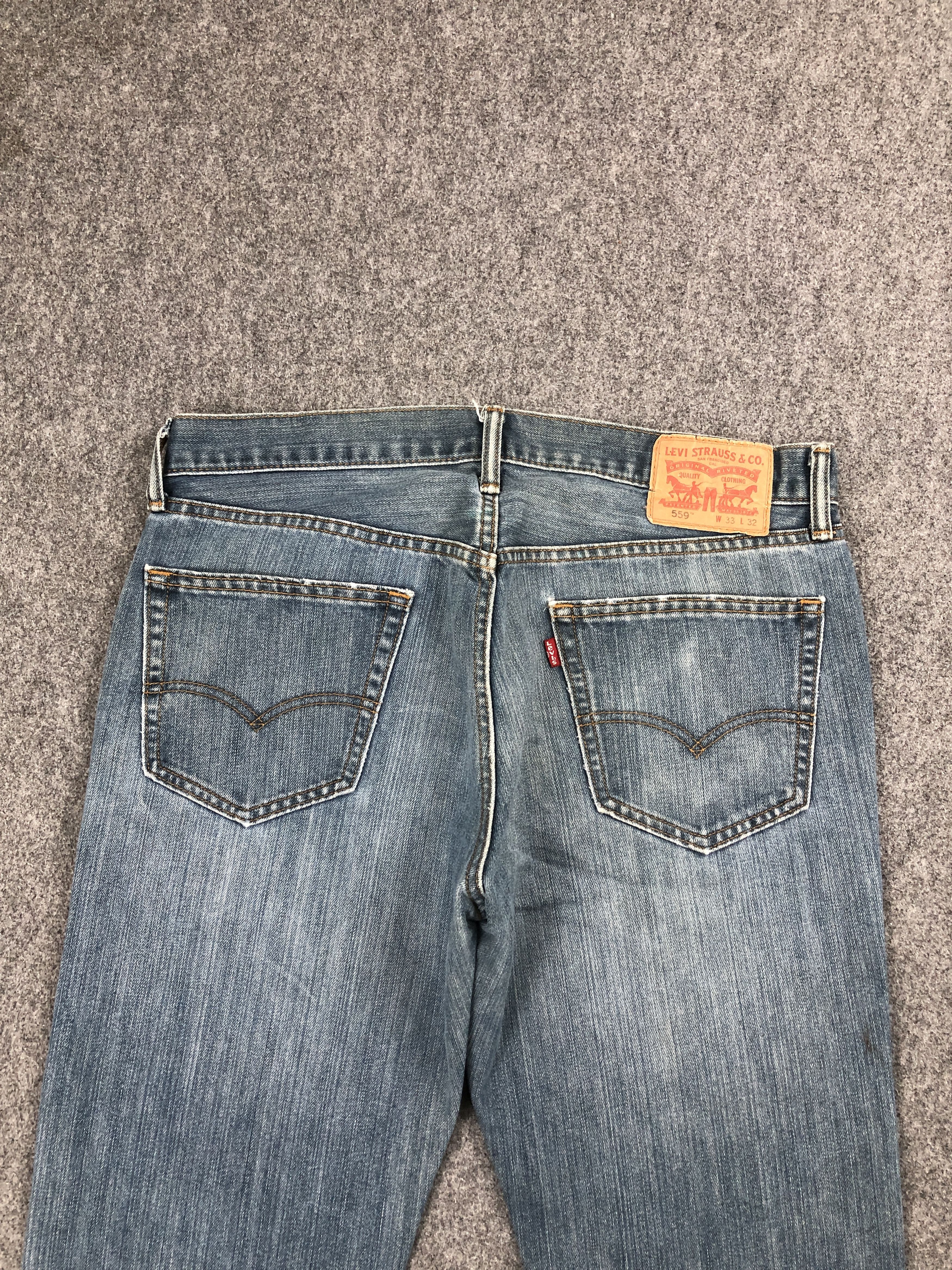 Levi's Vintage Levis 559 Lightwash Denim DP2533 Size US 34 / EU 50 - 4 Thumbnail