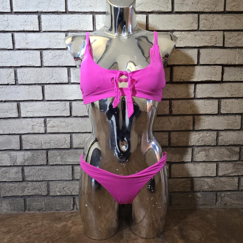 Designer Pink Neon YMI Bikini Set Size ONE SIZE - 1 Thumbnail