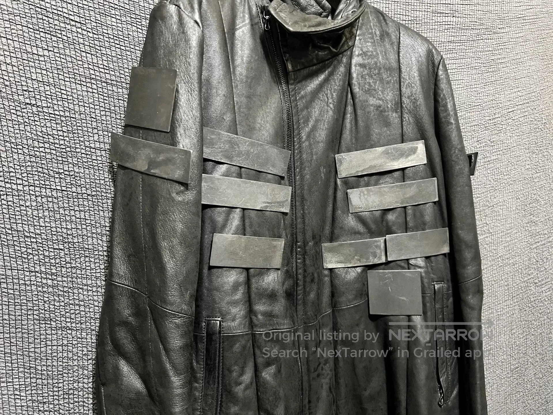 Julius avant-garde leather jacket with metal elements. Size US M / EU 48-50 / 2 - 2 Thumbnail