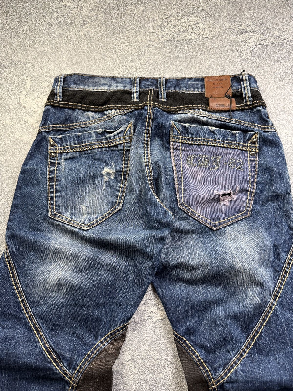 If Six Was Nine Y2K LGB Undercover Style Patchwork Denim Jeans Size US 32 / EU 48 - 11 Thumbnail