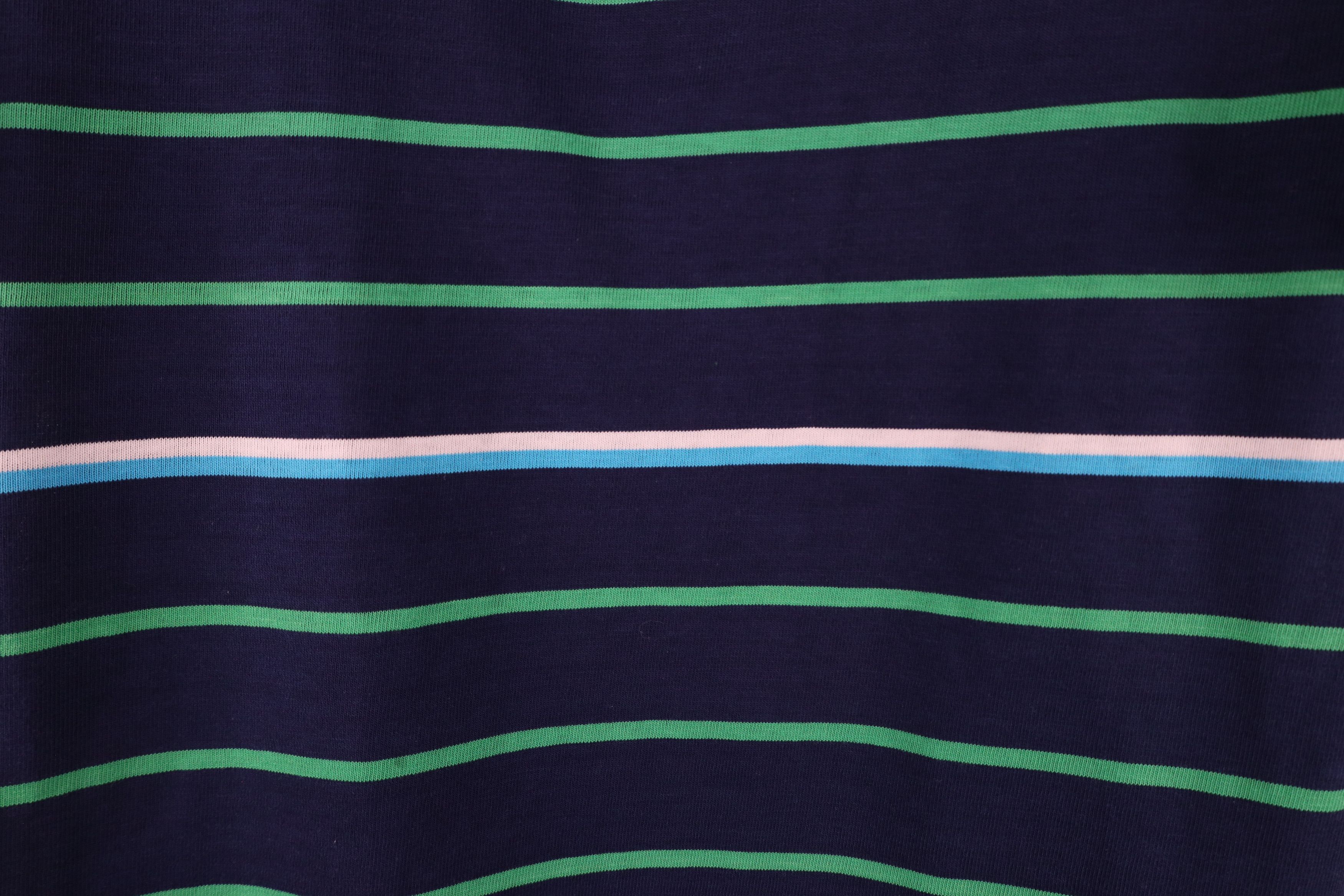 Vintage Vintage 90s Streetwear Striped Knit Short Sleeve T-Shirt USA Size US M / EU 48-50 / 2 - 4 Thumbnail