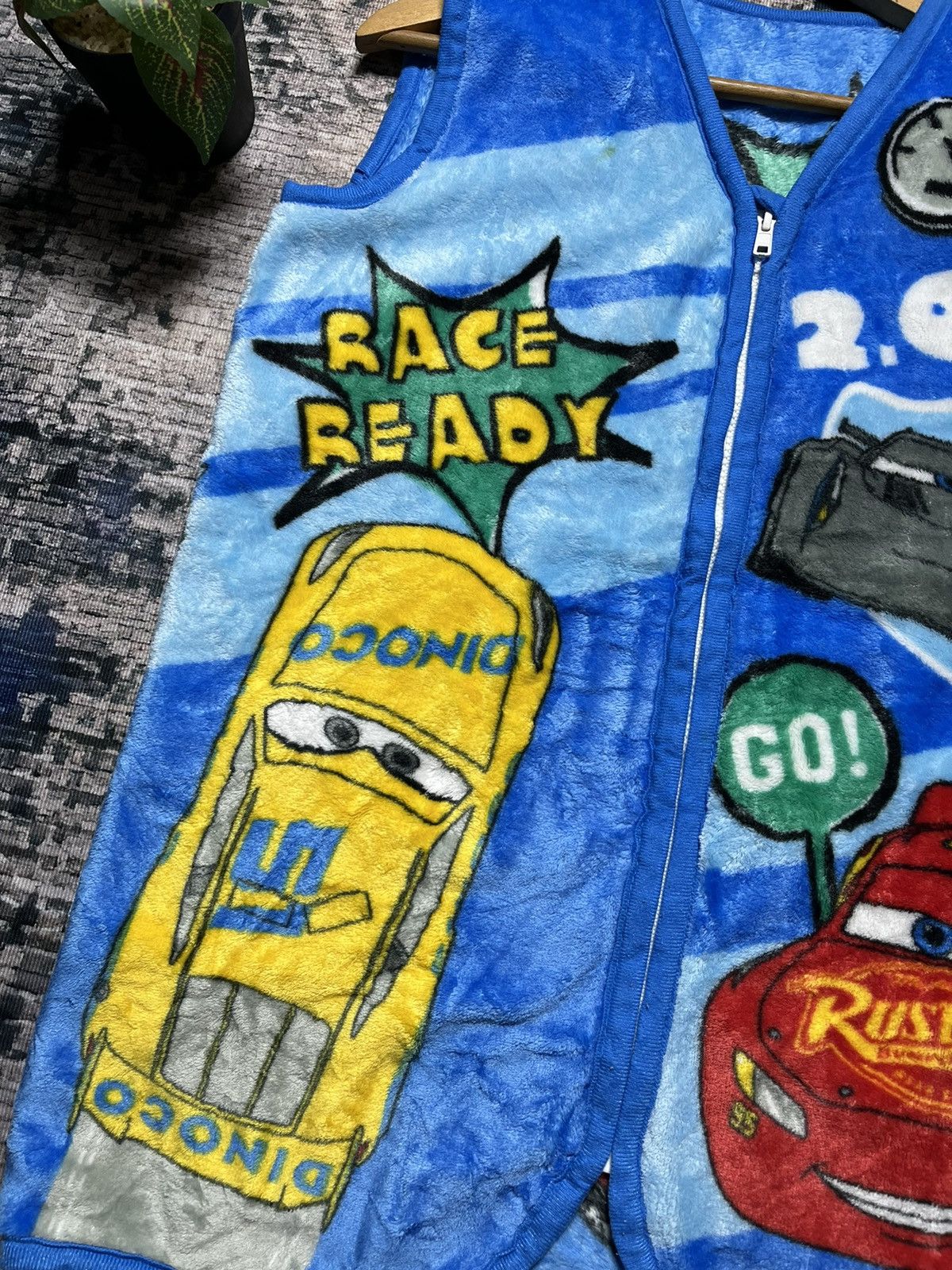 Cartoon Network × Disney 🔥Nascar Race Ready Ovp Logo Zipper Sherpa Vest Size US M / EU 48-50 / 2 - 3 Thumbnail