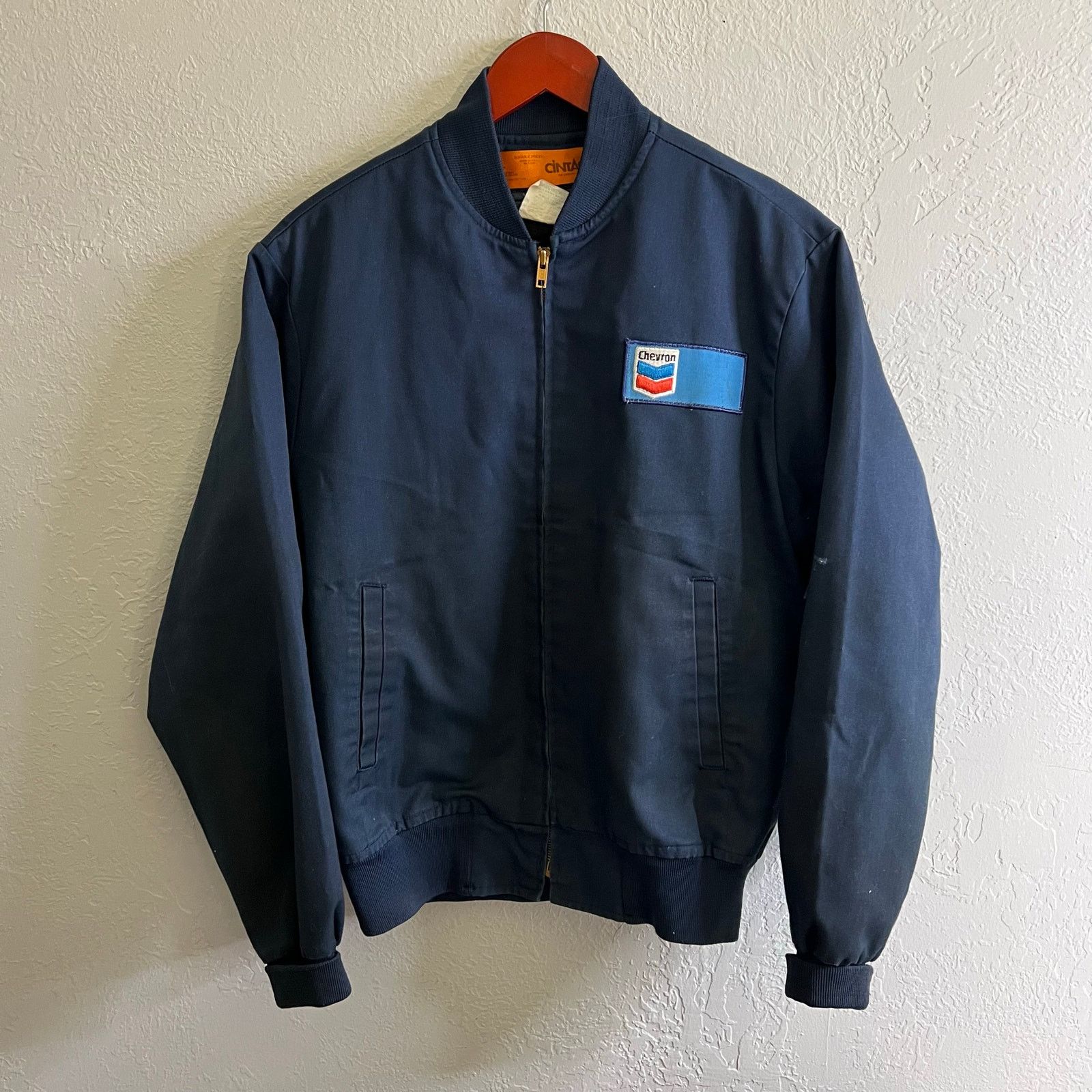 Cintas Vintage 1980s Cintas Chevron Work Jacket Quilted Lined M Size US M / EU 48-50 / 2 - 1 Thumbnail