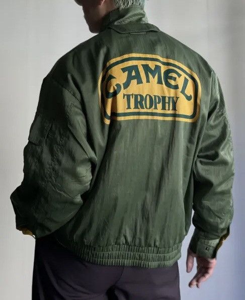 Vintage Vintage 1980 CAMEL TROPHY Reversible Bomber Jacket Size US L / EU 52-54 / 3 - 9 Thumbnail