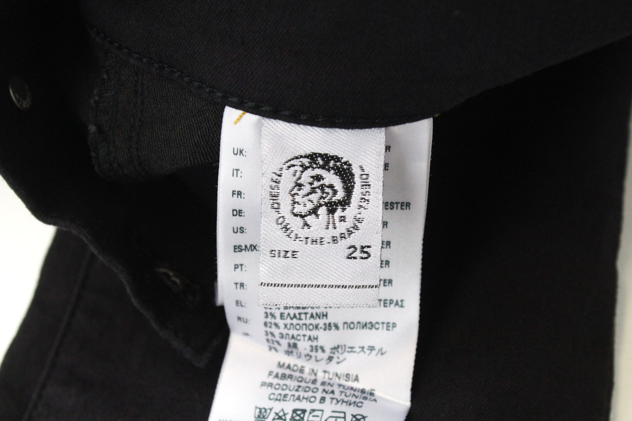 Diesel LIVIER R608A W25 Black Jegging Jeans 70392 Size 25" / US 0 / IT 36 - 7 Thumbnail