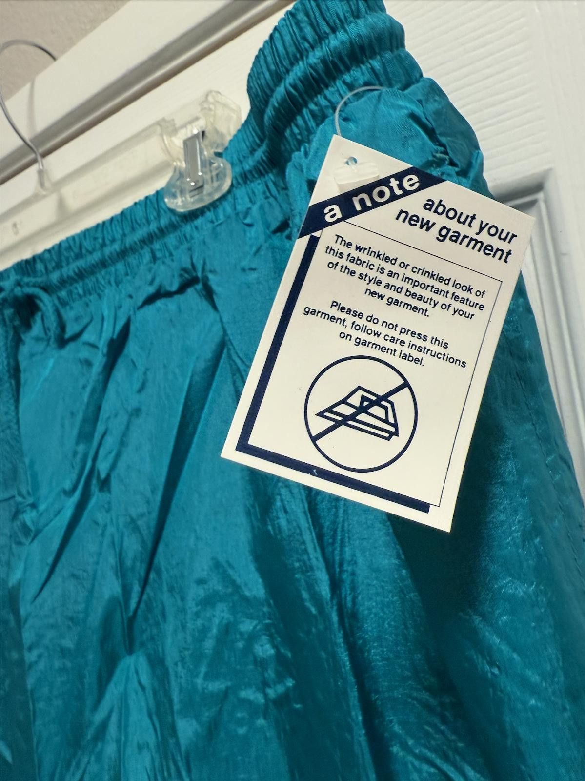 Designer Teal Bridge Gate/ Ridge Gate Track Pants 4X – NWT Vintage Size 30" / US 8 / IT 44 - 3 Thumbnail