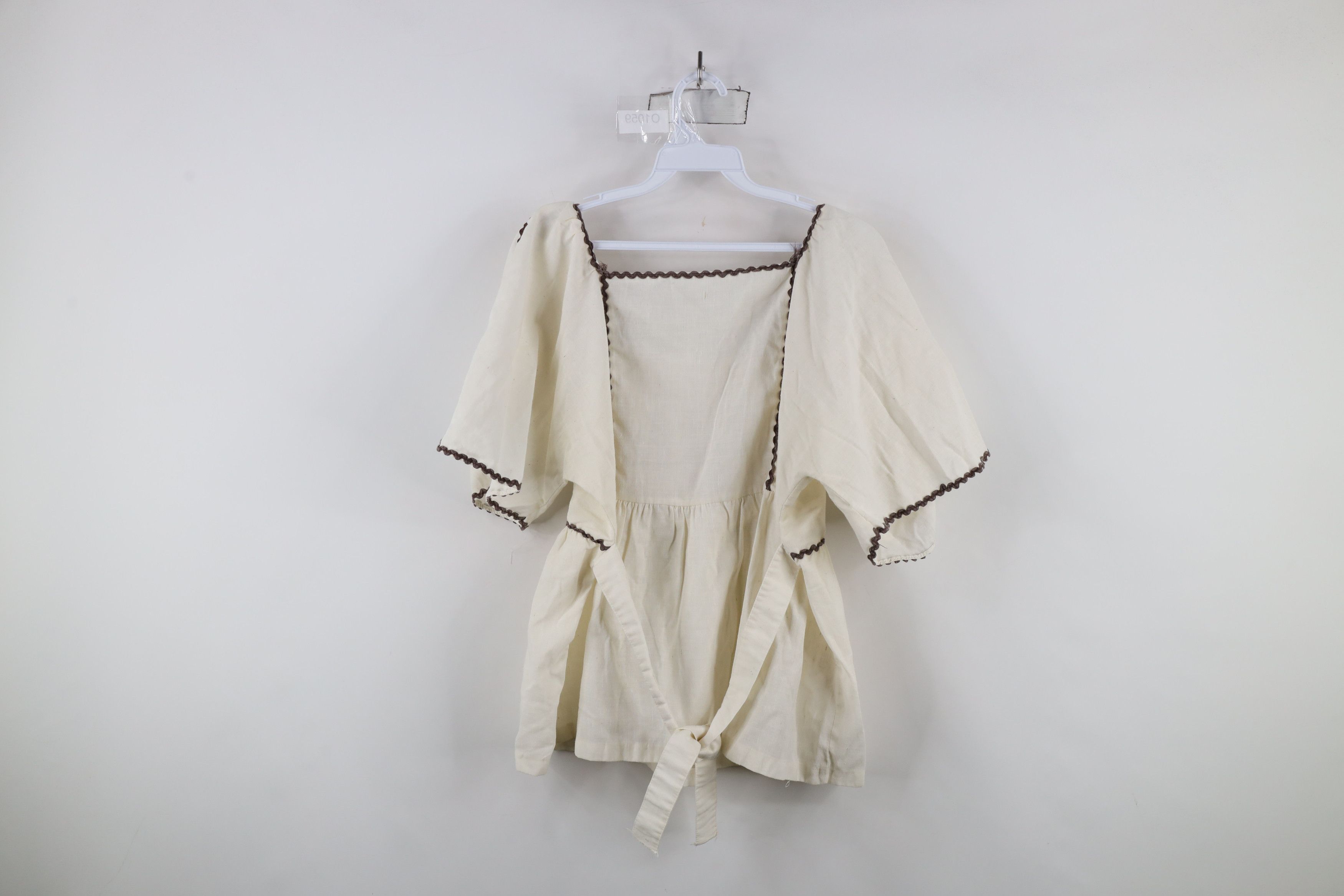 Vintage Vintage 60s 70s Boho Chic Fiesta Folk Blouse Top USA Size L / US 10 / IT 46 - 12 Thumbnail