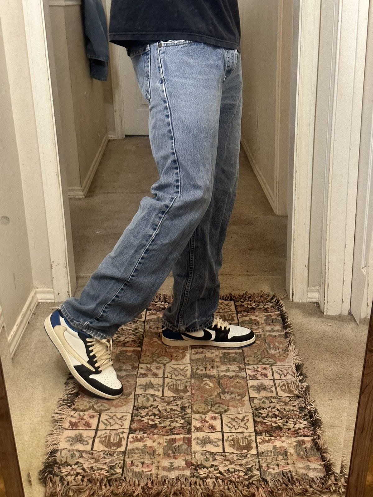 Levi's × Vintage Crazy Vintage Y2K/2000s Levi’s 505 Baggy Skater Denim Jeans Size US 34 / EU 50 - 1 Thumbnail
