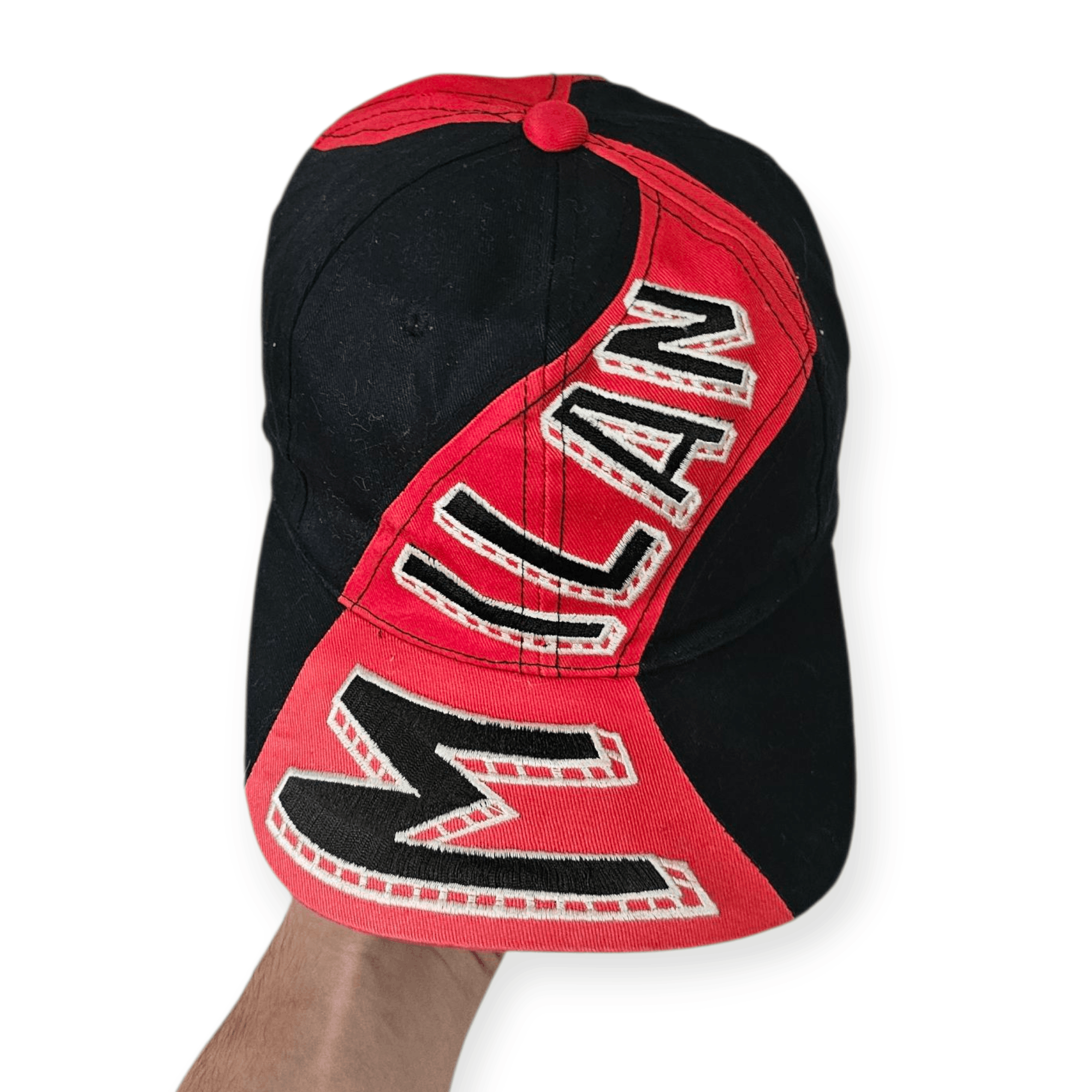 Vintage AC Milan Spell Out 90's Hat Size ONE SIZE - 2 Thumbnail