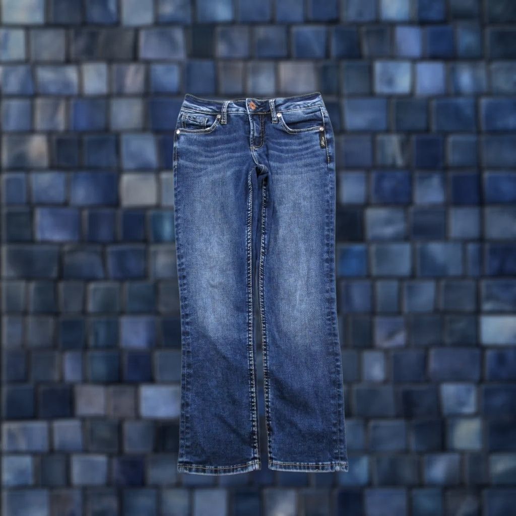 Silver Jeans Co. Silver Jeans Co Suki Capri Jeans Womens Size 26x22.5 Blue Stretch Denim 5-Pocket Regular Rise Size 26" / US 2 / IT 38 - 1 Thumbnail