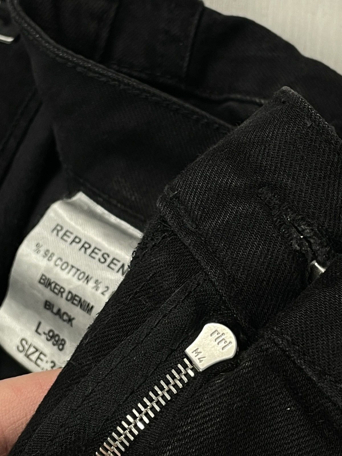 Represent Clo. Represent Men’s Biker Denim Jeans Distressed Chicago Size US 34 / EU 50 - 14 Thumbnail