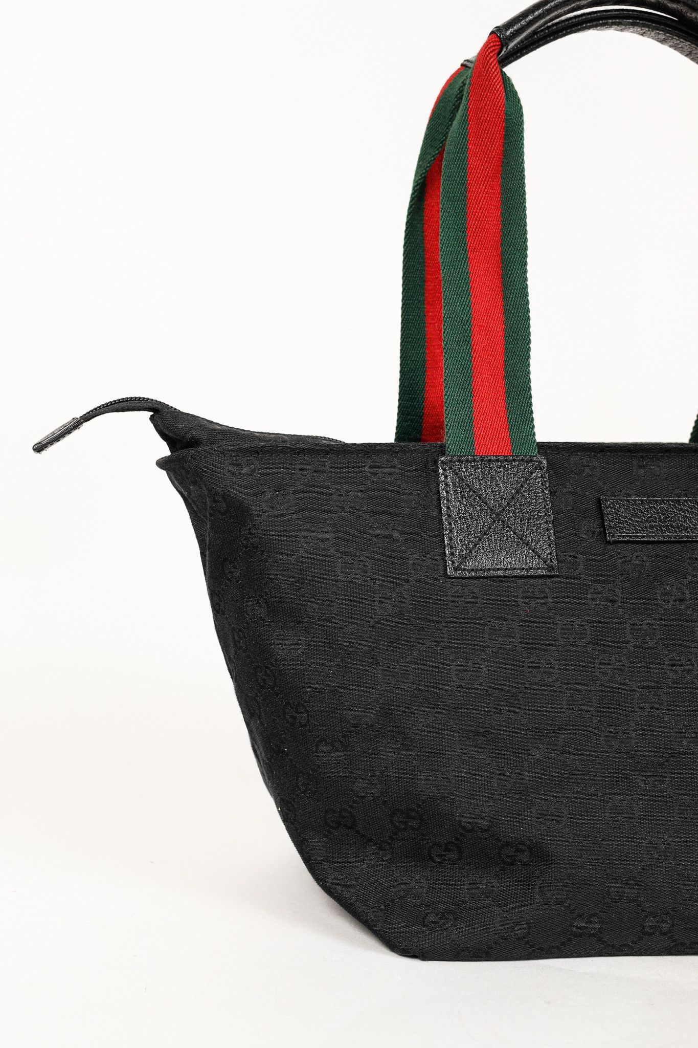 Gucci Gucci Black GG Canvas Web-Strap Small Tote Size ONE SIZE - 8 Thumbnail