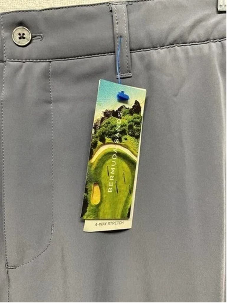 Other NWT Bermuda Sands Gray Polyester Bermuda Golf Shorts Men 40 Size US 40 / EU 56 - 4 Thumbnail