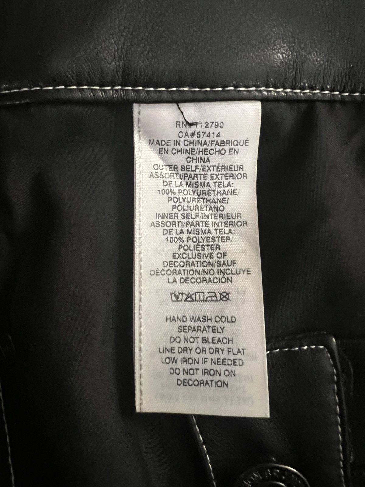 True Religion True Religion Black PU Leather Maxi Skirt Size 29" - 8 Thumbnail