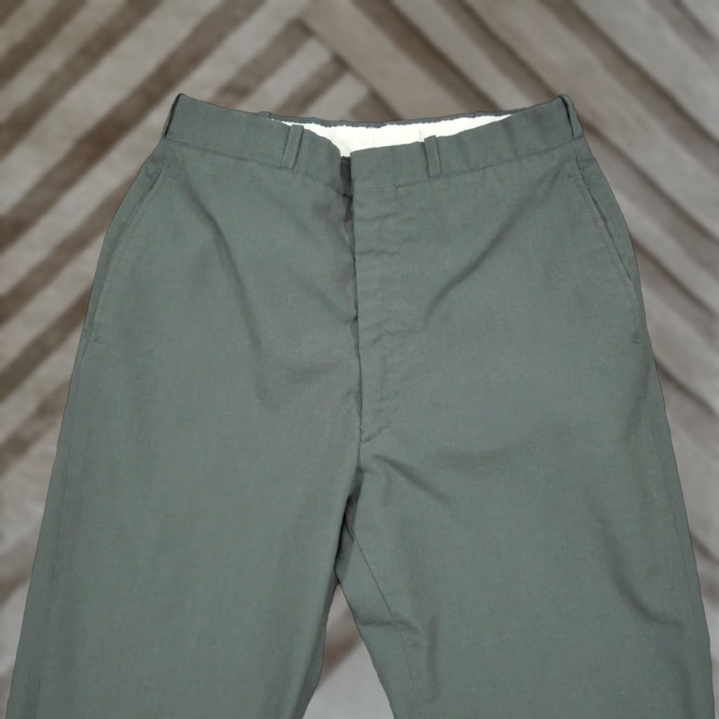 Vintage VINTAGE Ag 344 Pants Mens 31 28x31 Green Wool Blend Slacks Statham Garment 70s Size US 28 / EU 44 - 1 Thumbnail
