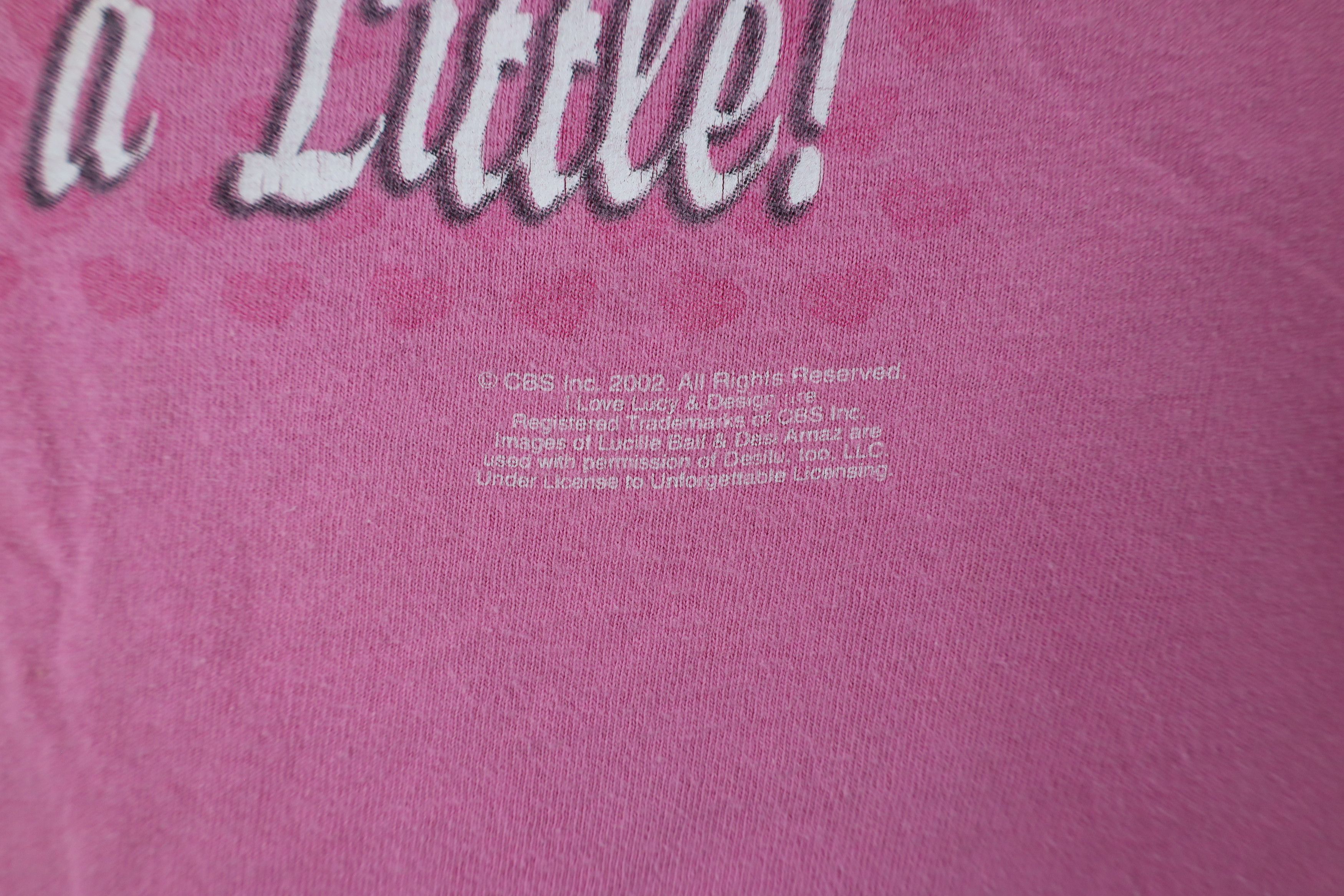 Vintage Vintage Y2K 2002 I Lucy Lucys Chocolate Factory T-Shirt Pink Size XXL / US 16-18 / IT 52-54 - 5 Thumbnail