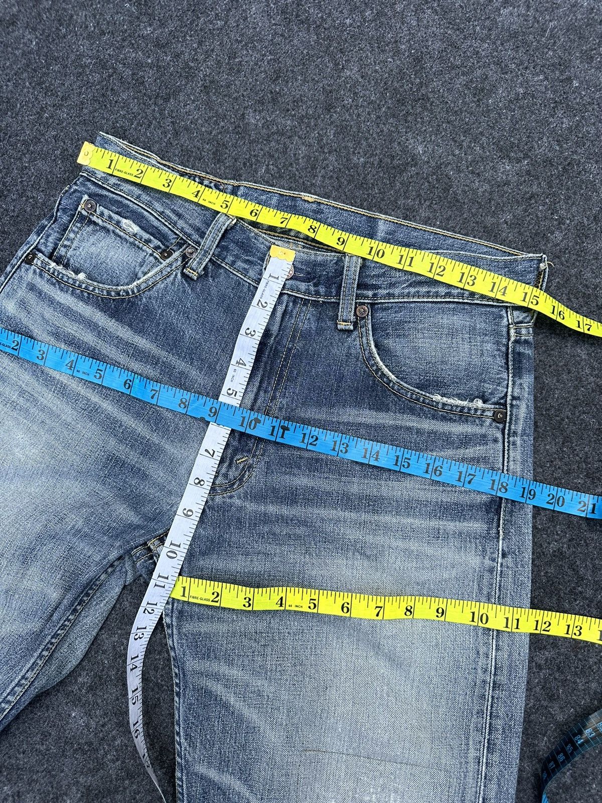 Levi's Vintage Levi’s 503 Japan Distressed Denim 30x30 D14 Size US 30 / EU 46 - 9 Thumbnail