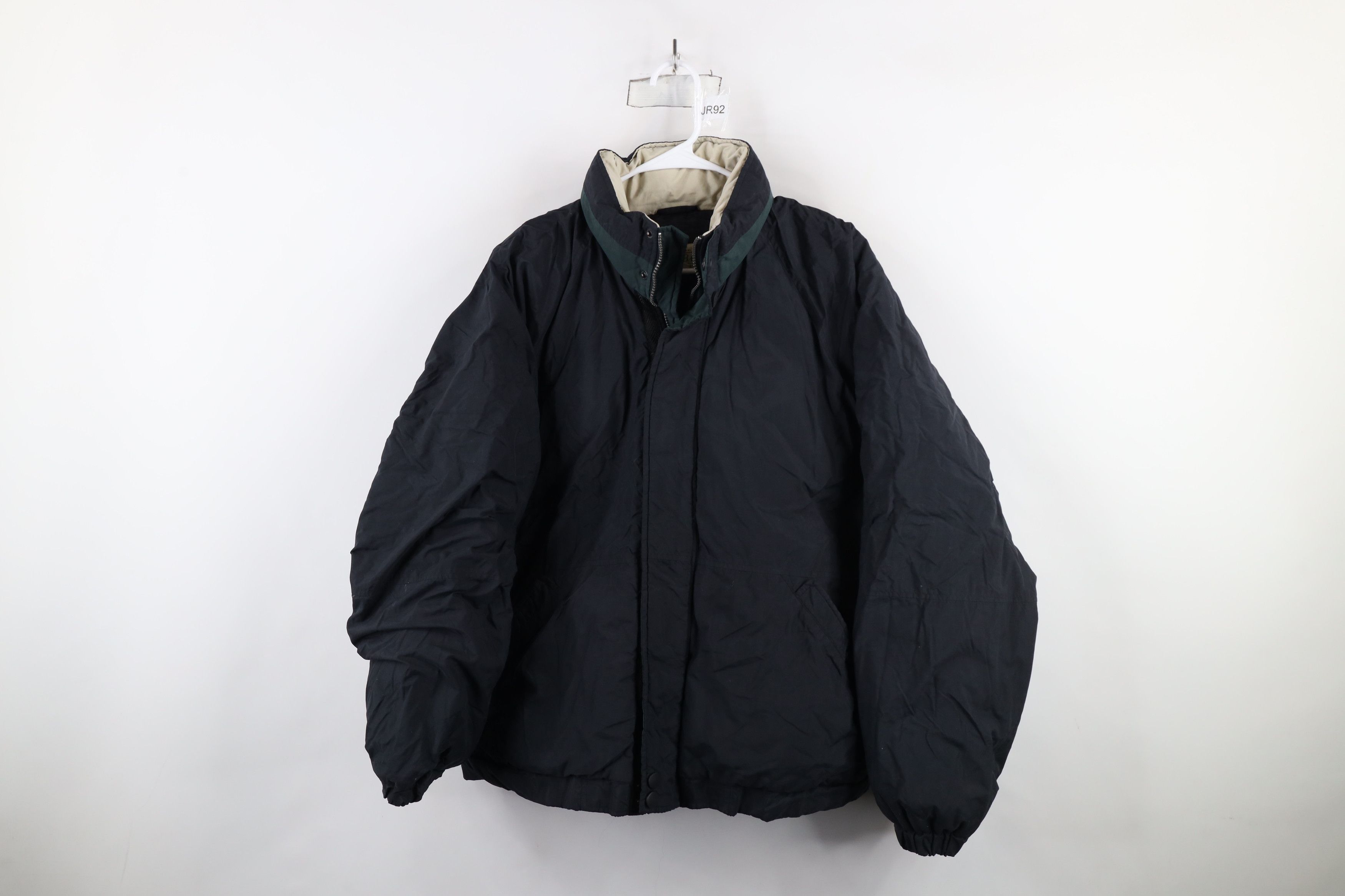 Vintage Vintage 90s Streetwear Down Insulated Puffer Jacket Black Size US L / EU 52-54 / 3 - 1 Thumbnail