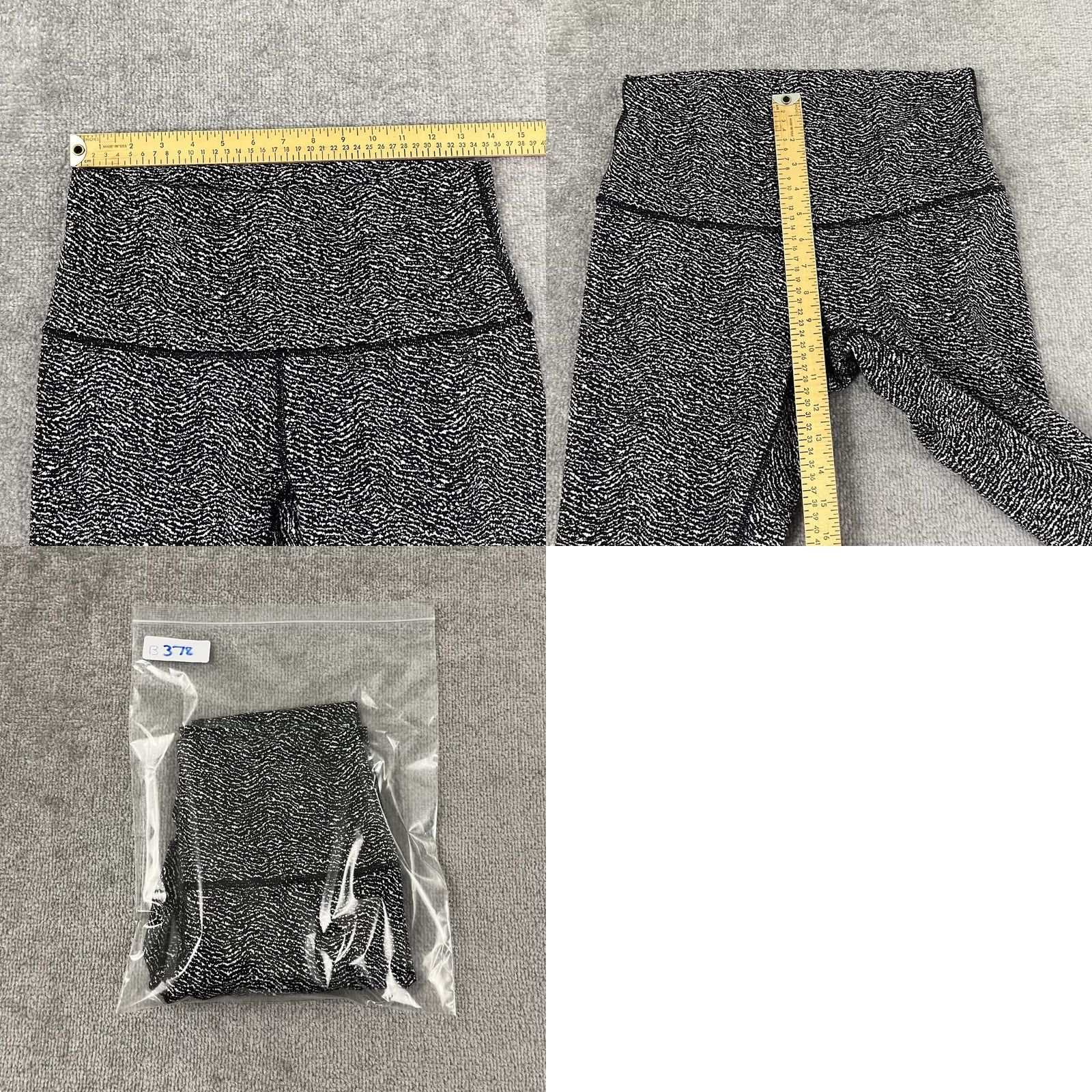 Lululemon Lululemon Wunder Under Crop Womens 10 High Rise Luon Ripple Jacquard Leggings Black Geometric Size 32" / US 10 / IT 46 - 8 Thumbnail