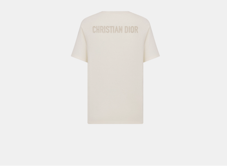 Dior o1w1db10326 513T06 T-Shirt in White/Black Size M / US 6-8 / IT 42-44 - 2 Thumbnail