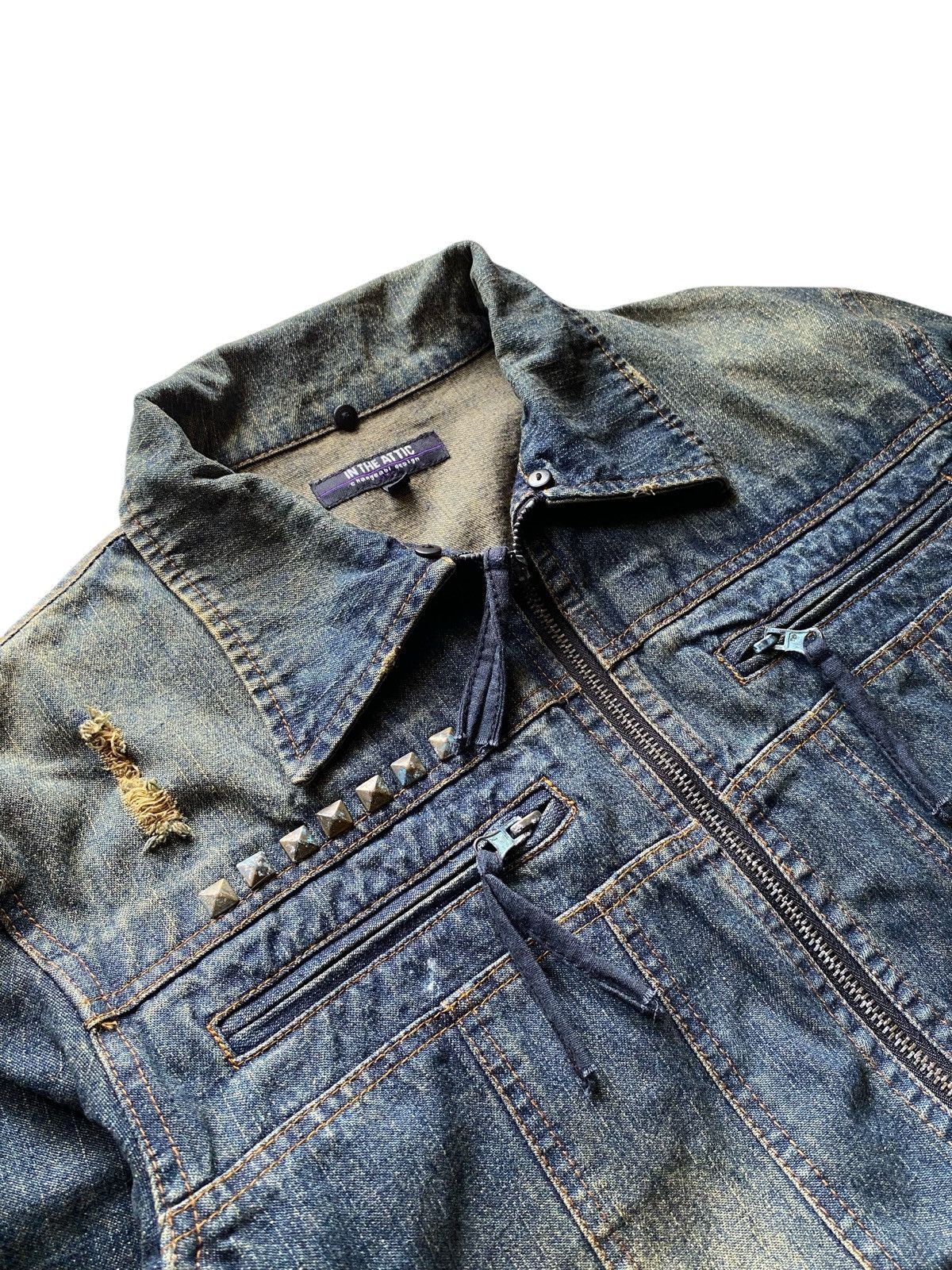In The Attic In The Attic Style Punk Denim Jacket Size US L / EU 52-54 / 3 - 3 Thumbnail