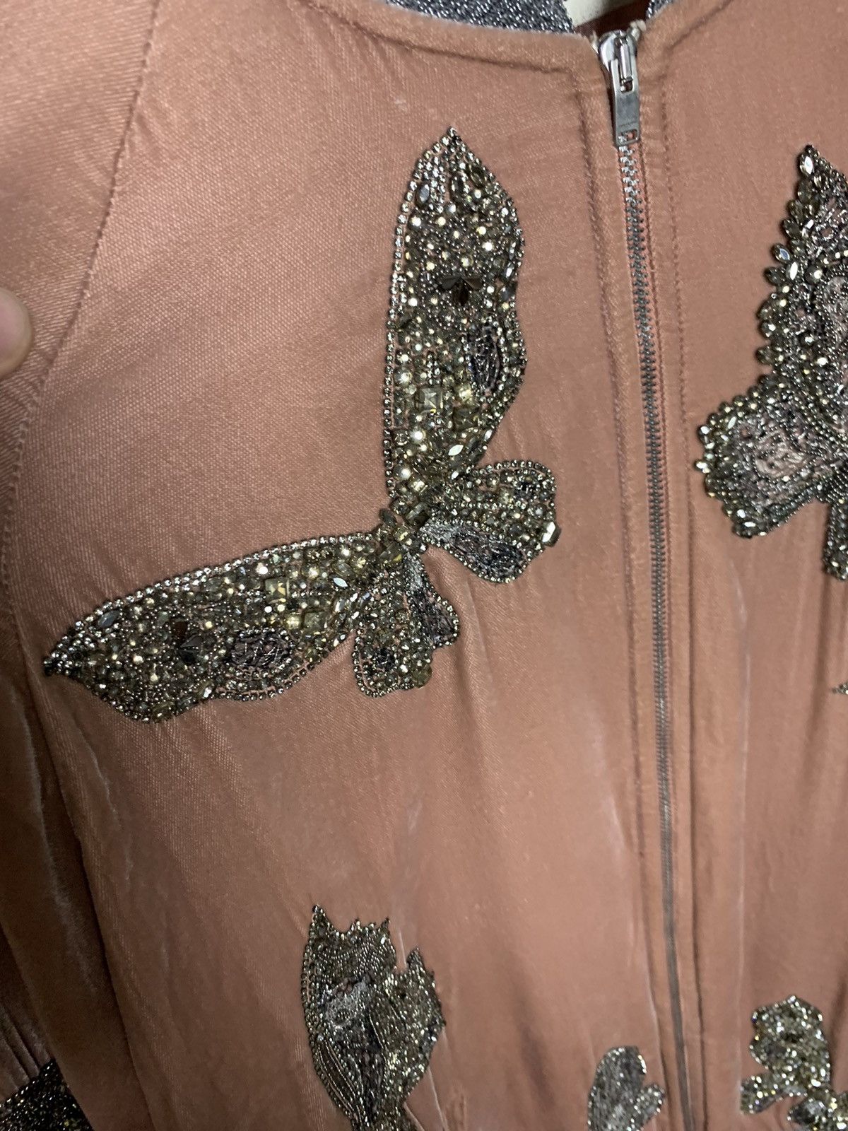Saint Laurent Paris Saint Laurent 2016SS Butterfly Embroidered bomber jacket Size US XS / EU 42 / 0 - 2 Thumbnail