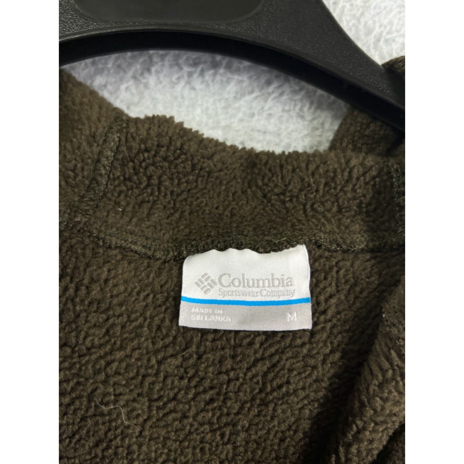 Vintage Columbia Sweater Womens Medium Brown Knit Polyester Shell Fleece Lined Hoodie Size M / US 6-8 / IT 42-44 - 3 Thumbnail