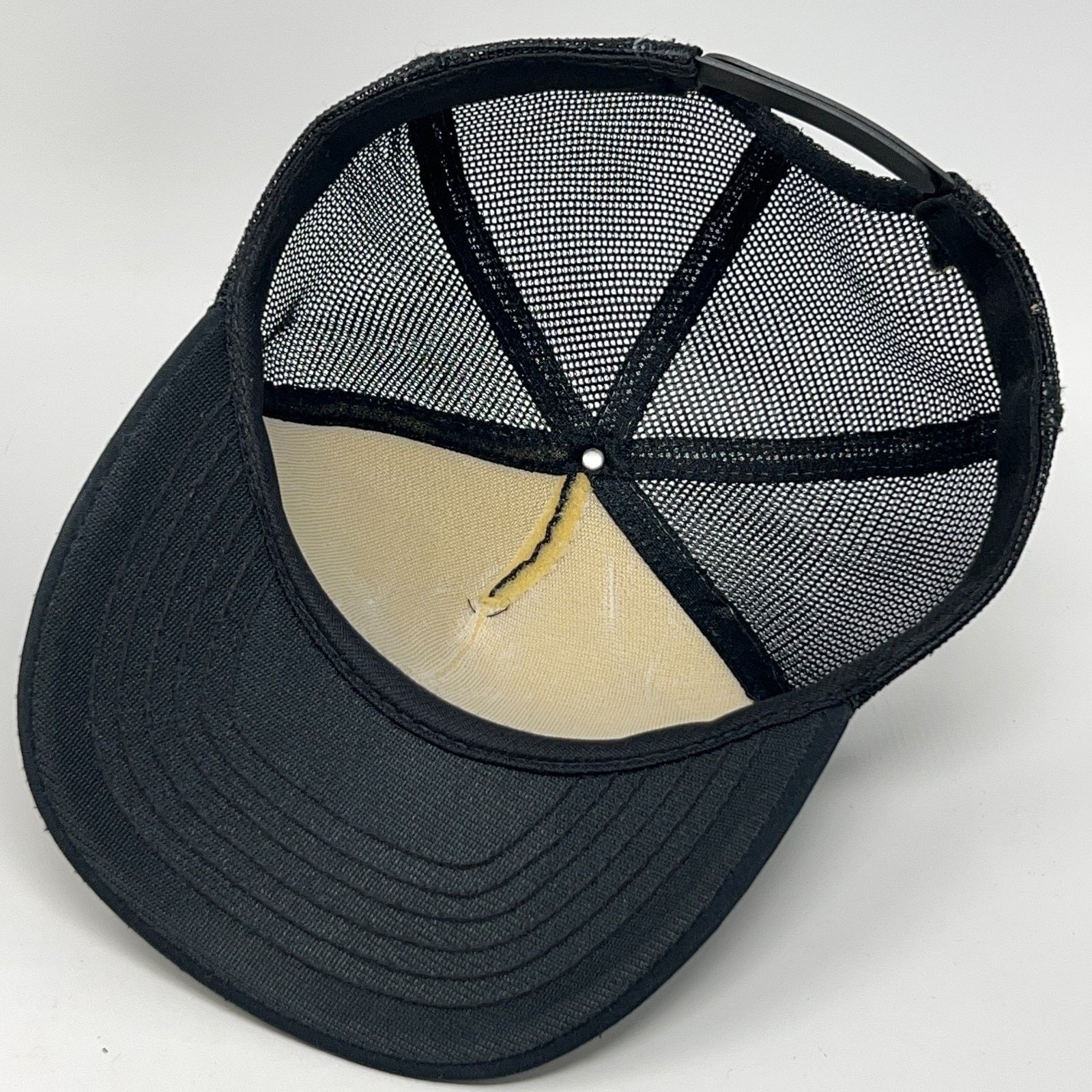 Vintage Vintage 80s Over The Hill Trucker Hat Baseball Cap Black Size ONE SIZE - 3 Thumbnail