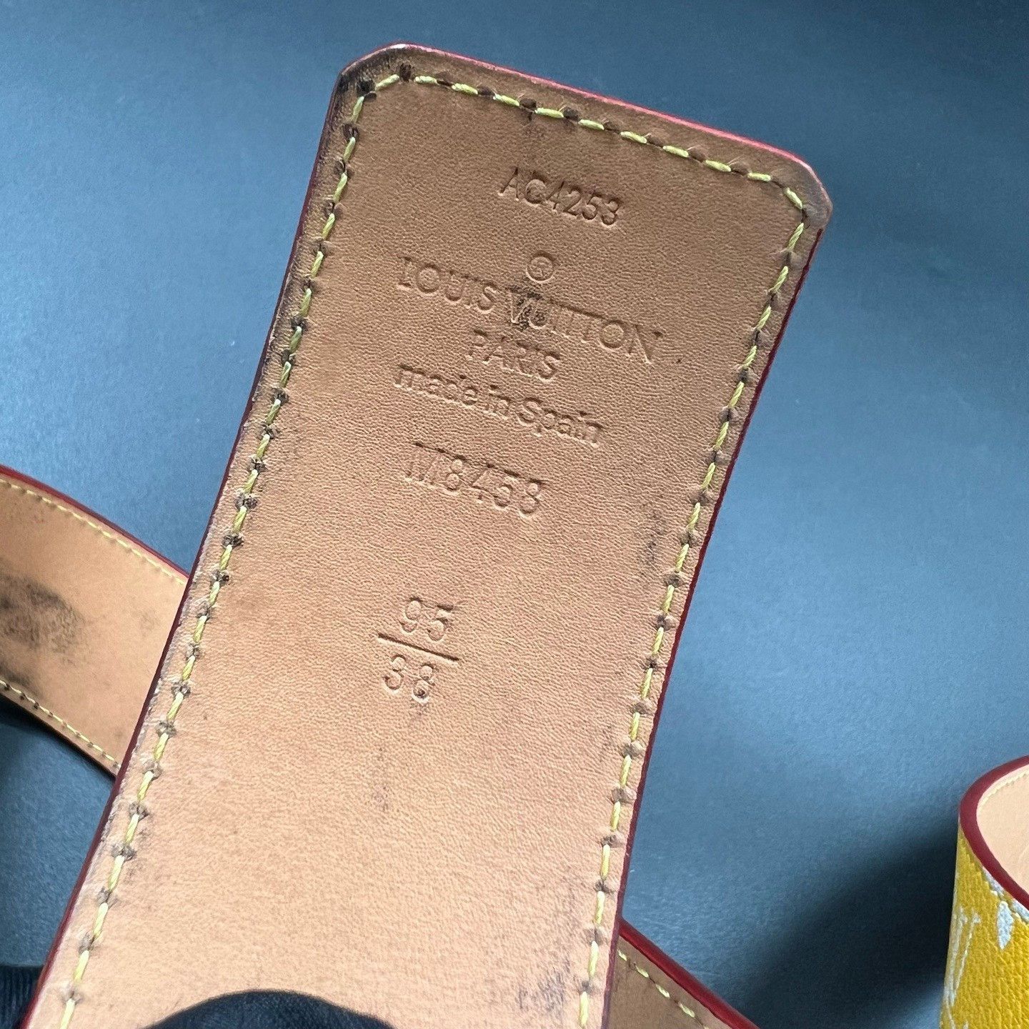 Louis Vuitton Louis Vuitton Yellow Monogram Belt Size ONE SIZE - 5 Thumbnail