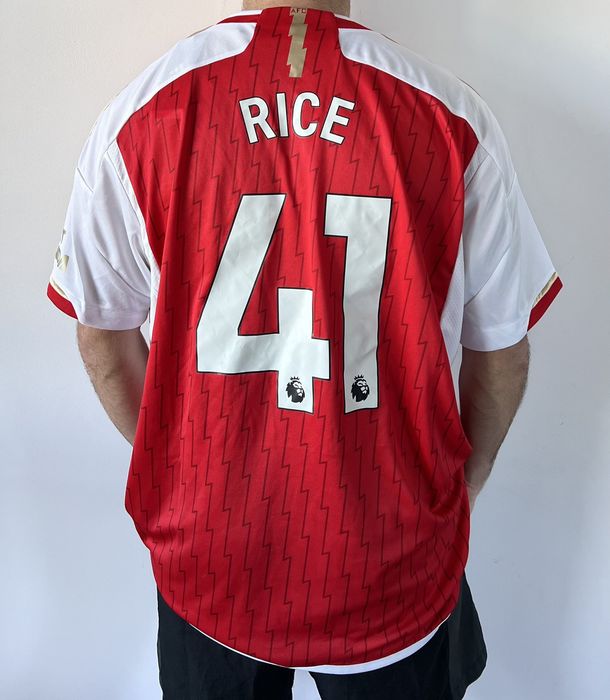 Adidas Soccer jersey Arsenal 23/24 home shirt #41 Rice | Grailed