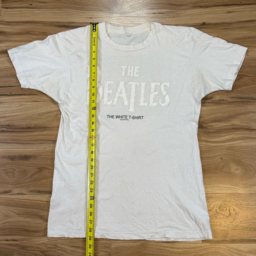 Japanese Brand The Beatles Men’s Small White Album Song Text T-Shirt Size US S / EU 44-46 / 1 - 7 Thumbnail