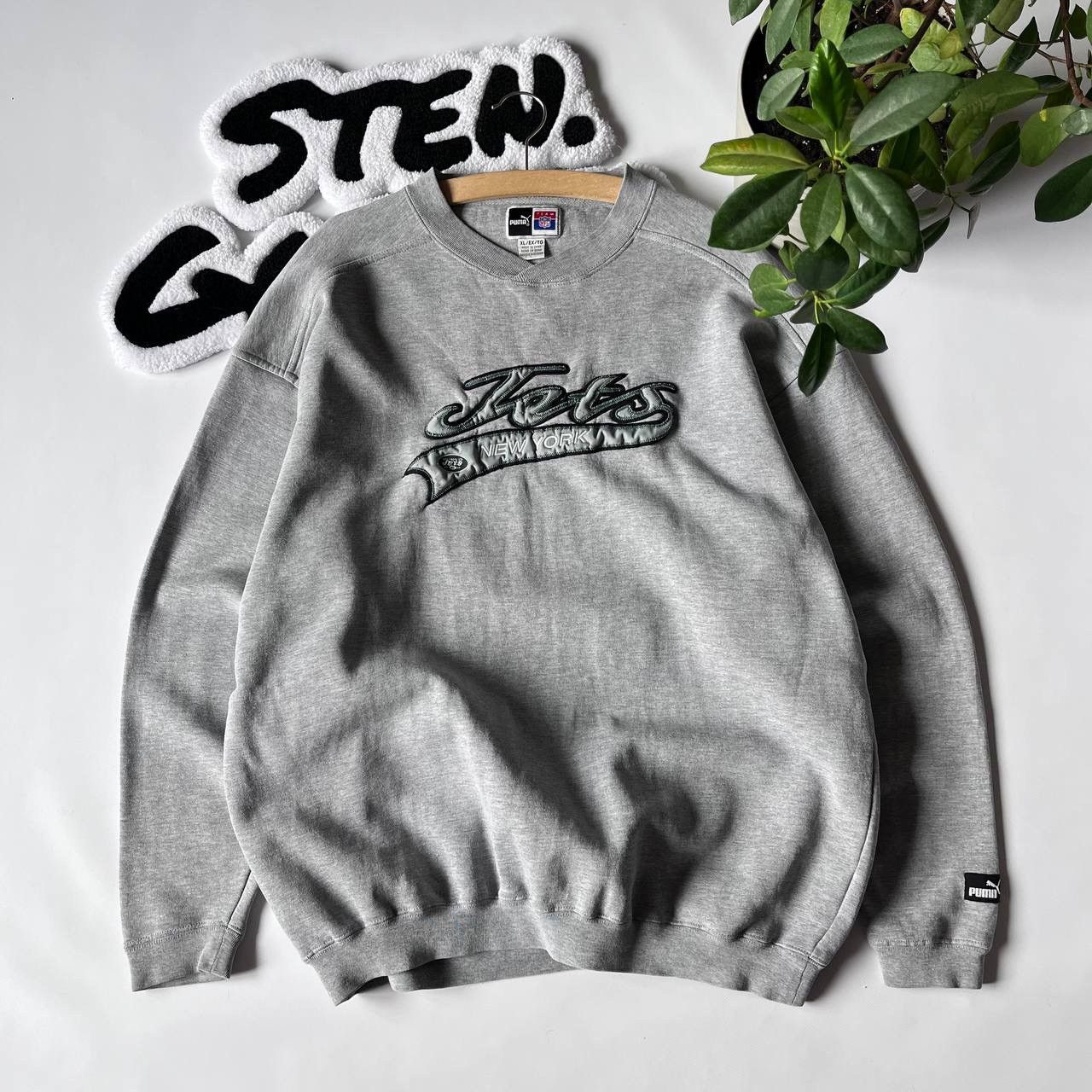 NFL × Puma Rare 90s Puma New York Jets NFL Sweatshirt XL Size US XL / EU 56 / 4 - 2 Thumbnail