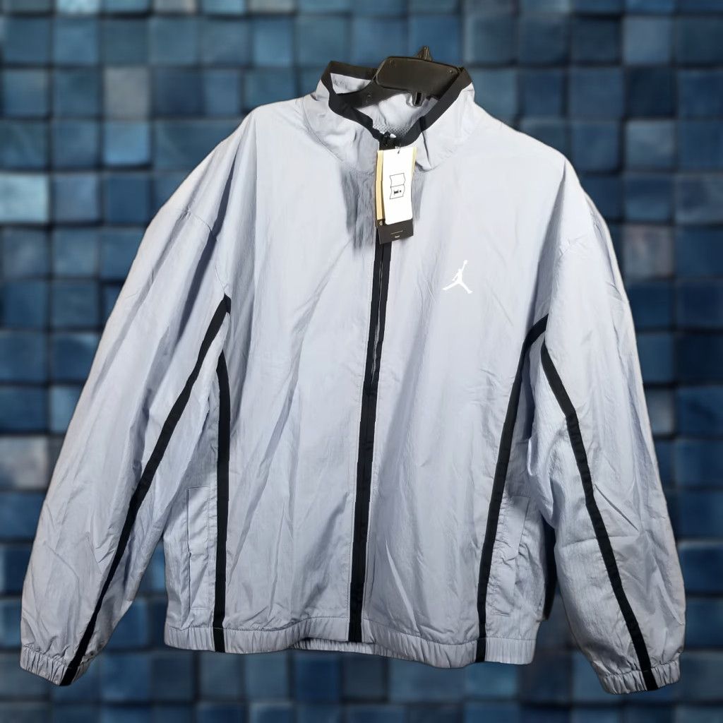 VINTAGE Nike Air Jordan Windbreaker Jacket Men Large Blue Activewear 90s