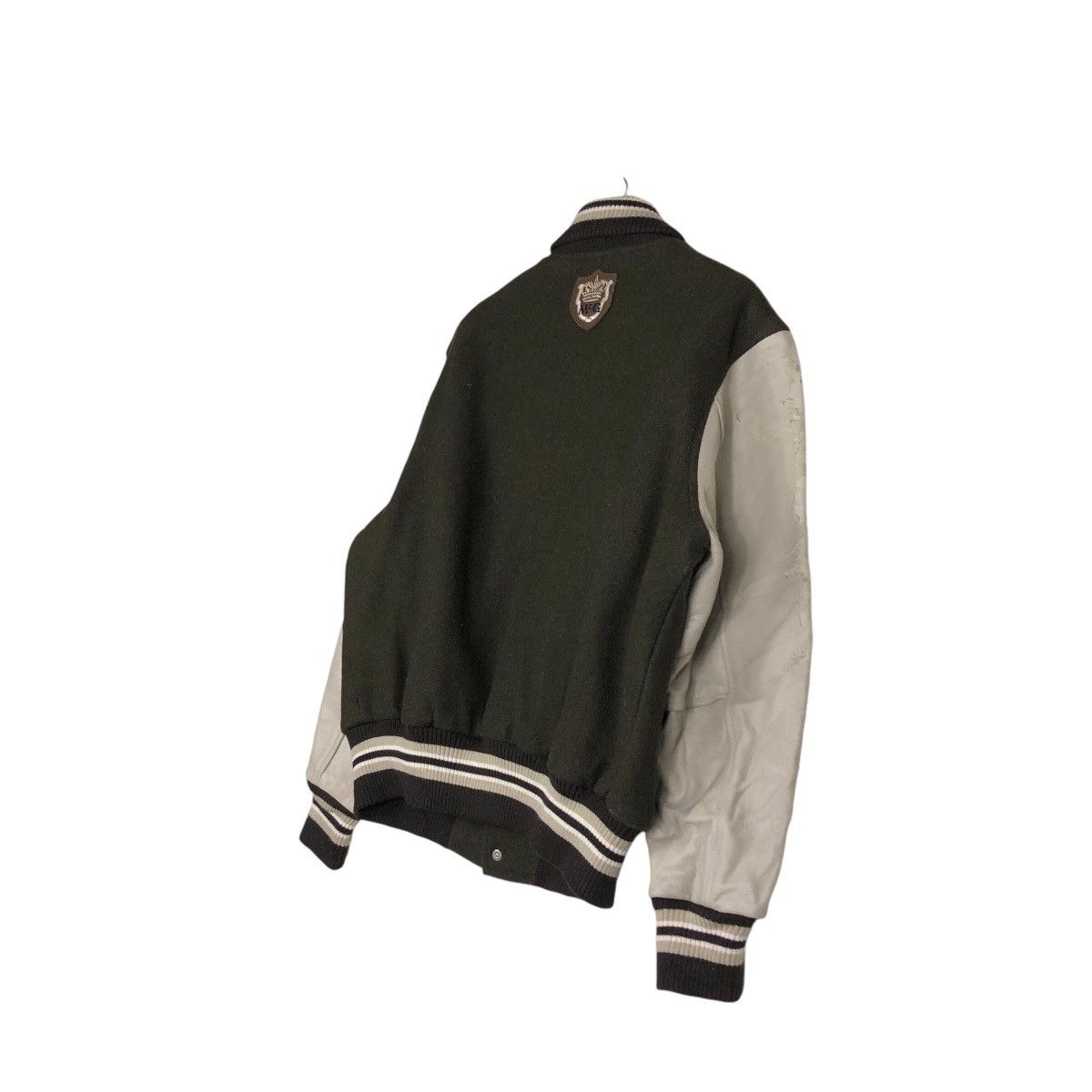 Japanese Brand 📌Vintage Bomber Varsity Jacket Leather Mc Gregor Big Logo Size US M / EU 48-50 / 2 - 11 Thumbnail