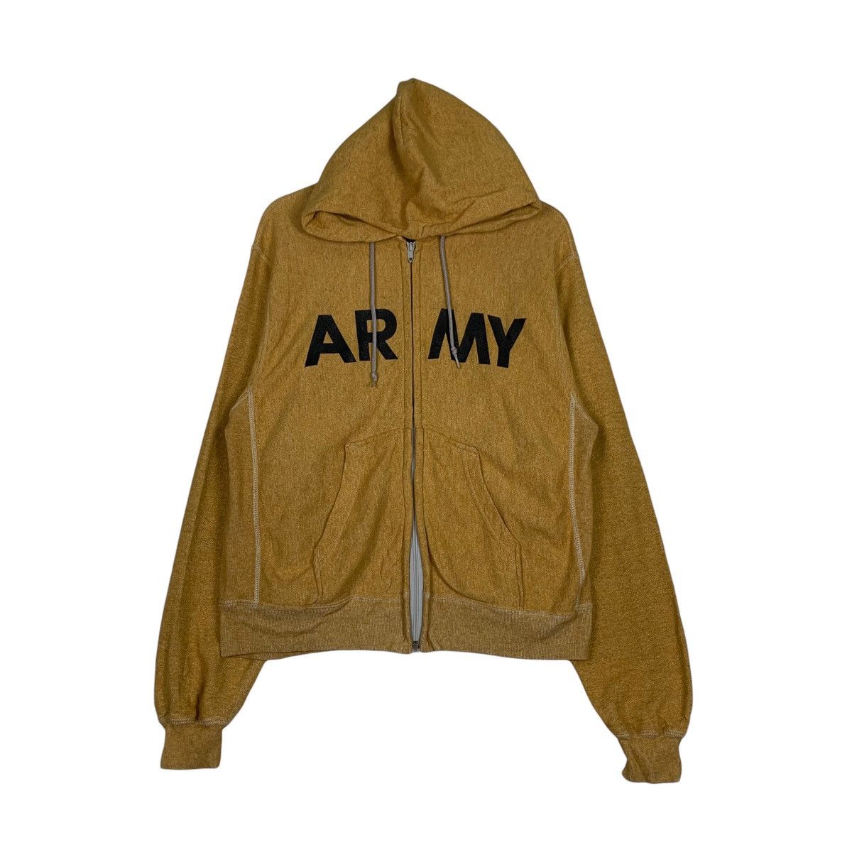 Vintage Vintage 80's ARMY Big Logo PFU Hoodies Sweatshirts #0758-C34 Size US M / EU 48-50 / 2 - 2 Thumbnail